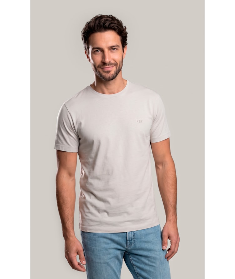 T-Shirt Mm Washed Spiaggia Cta Silver
