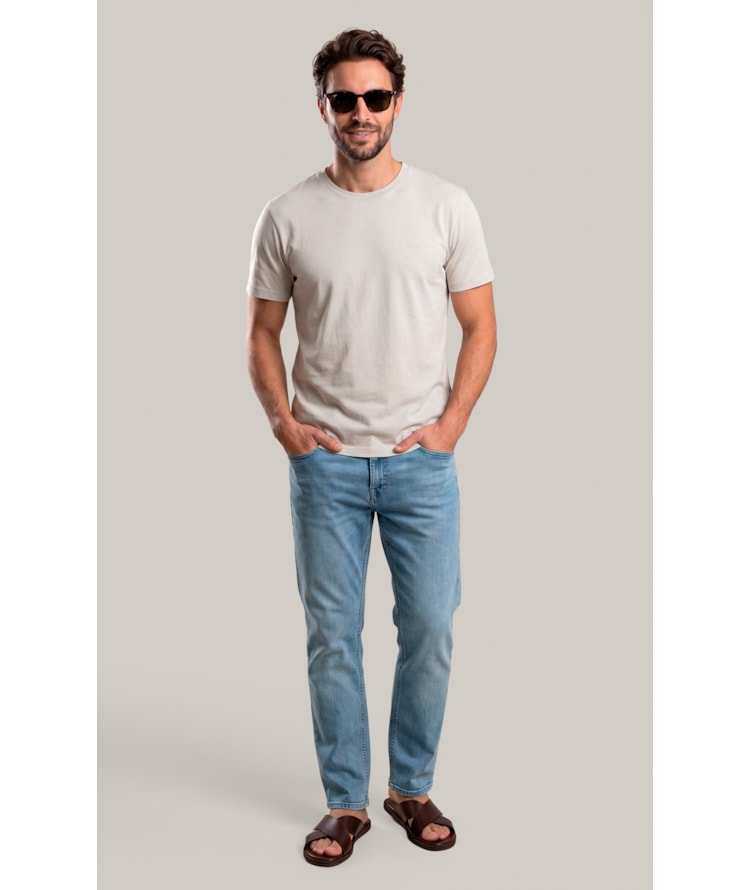 T-Shirt Mm Washed Spiaggia Cta Silver