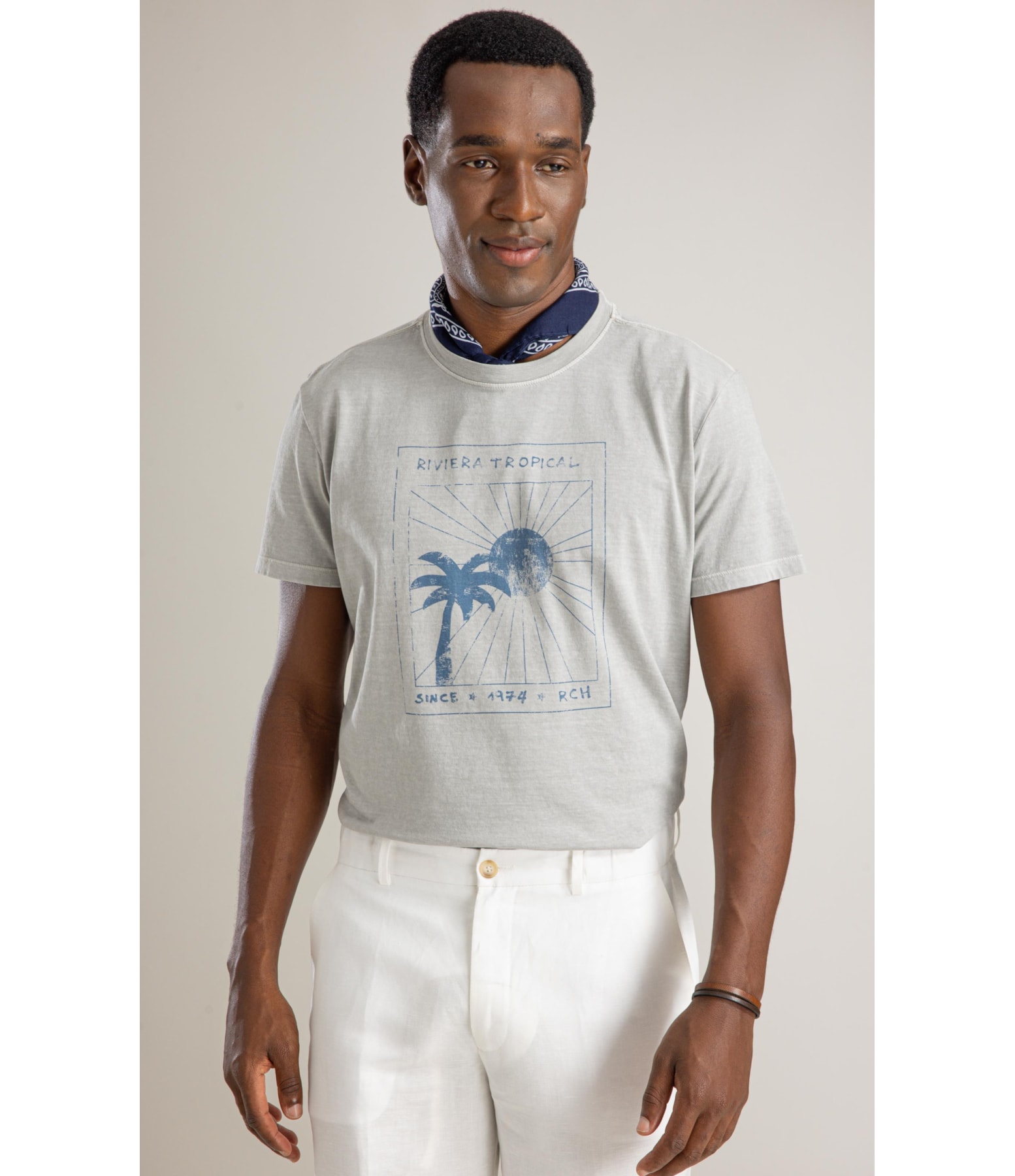 T-Shirt Mm Washed Tropical Soul Bf Niquel