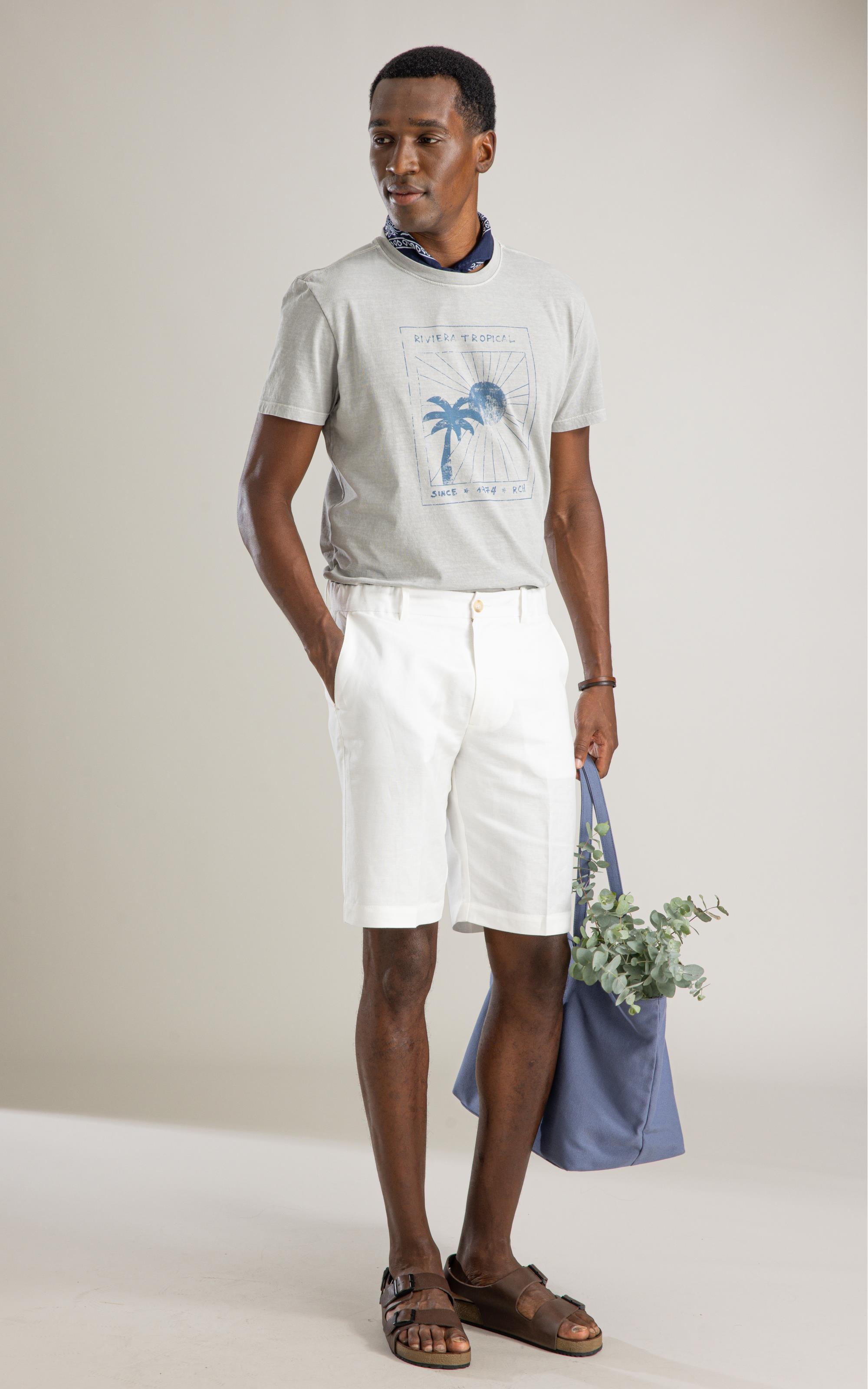 T-Shirt Mm Washed Tropical Soul Bf Niquel