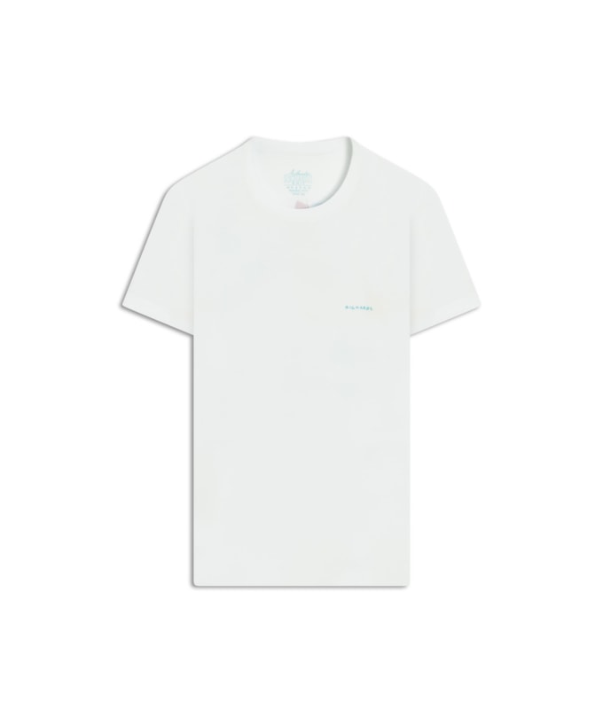 T-Shirt Mm Washed Veleiro Costas Bf Branco