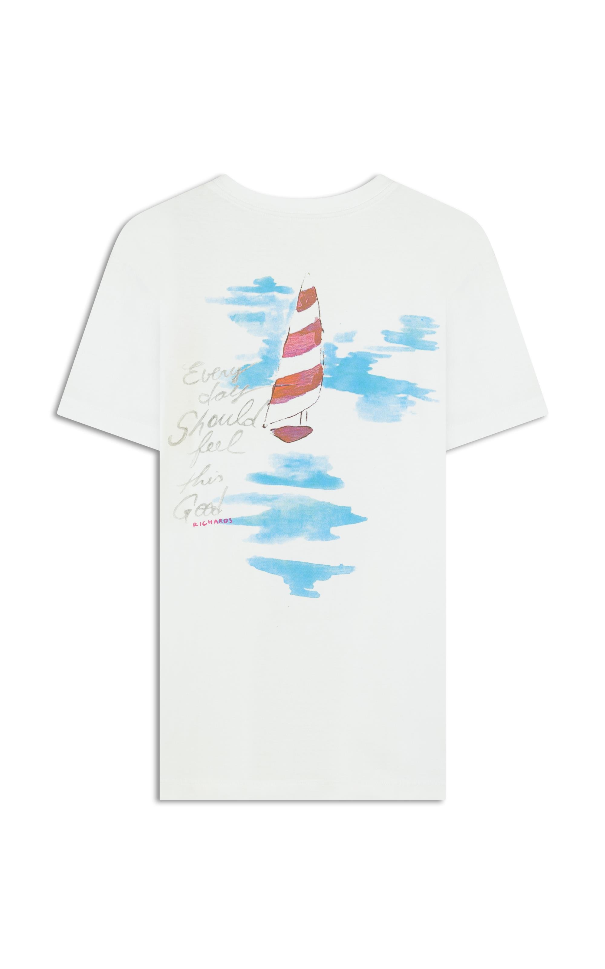 T-Shirt Mm Washed Veleiro Costas Bf Branco