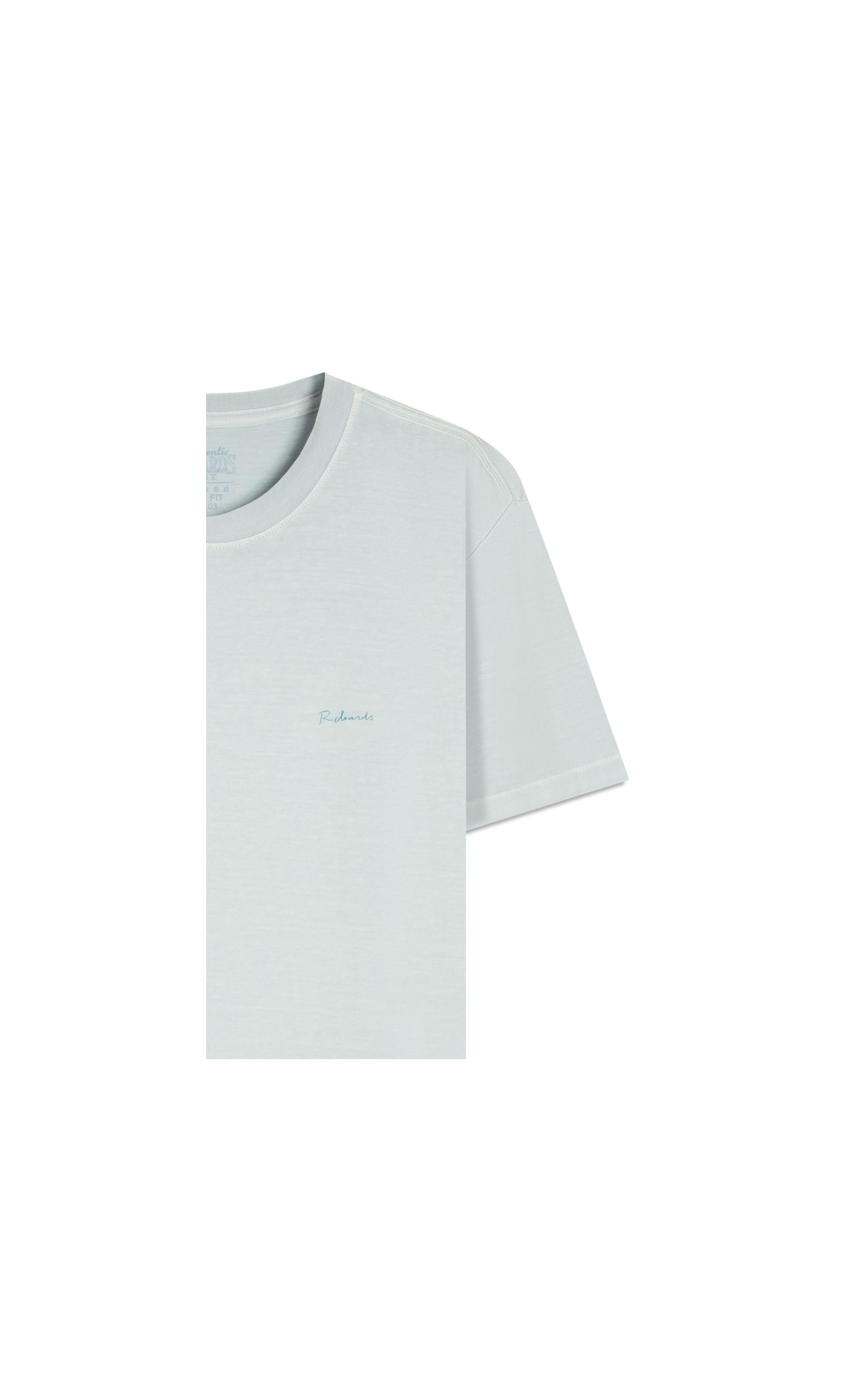 T-Shirt Mm Washed Vibes Costas Bf Azul Claro
