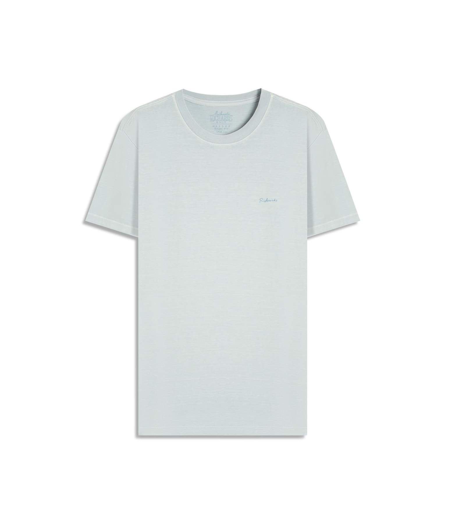 T-Shirt Mm Washed Vibes Costas Bf Azul Claro