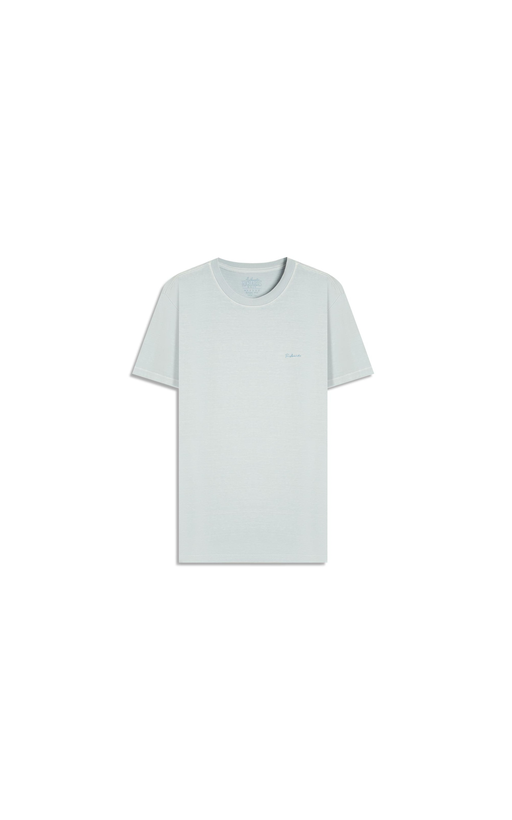 T-Shirt Mm Washed Vibes Costas Bf Azul Claro