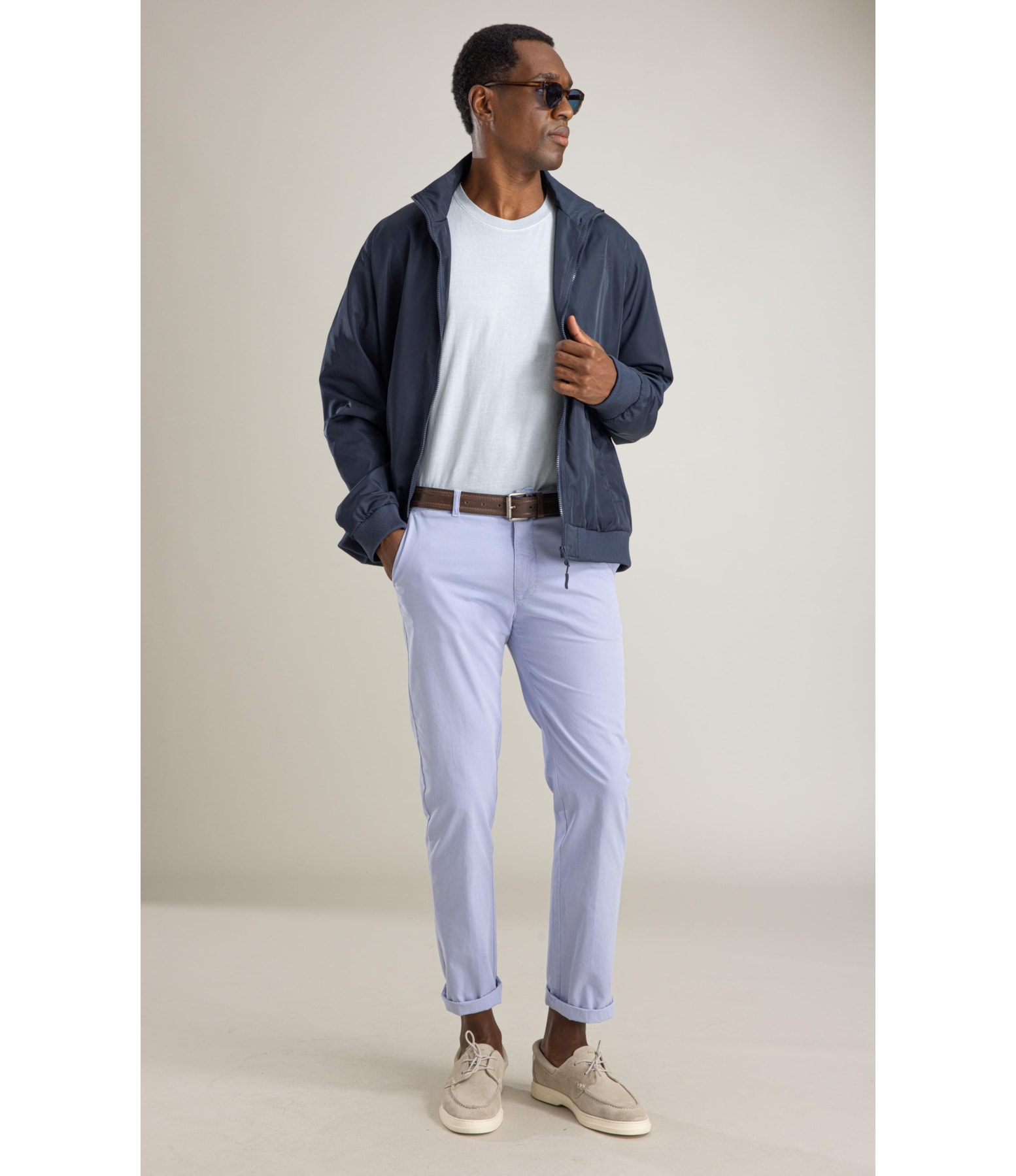 T-Shirt Mm Washed Vibes Costas Bf Azul Claro