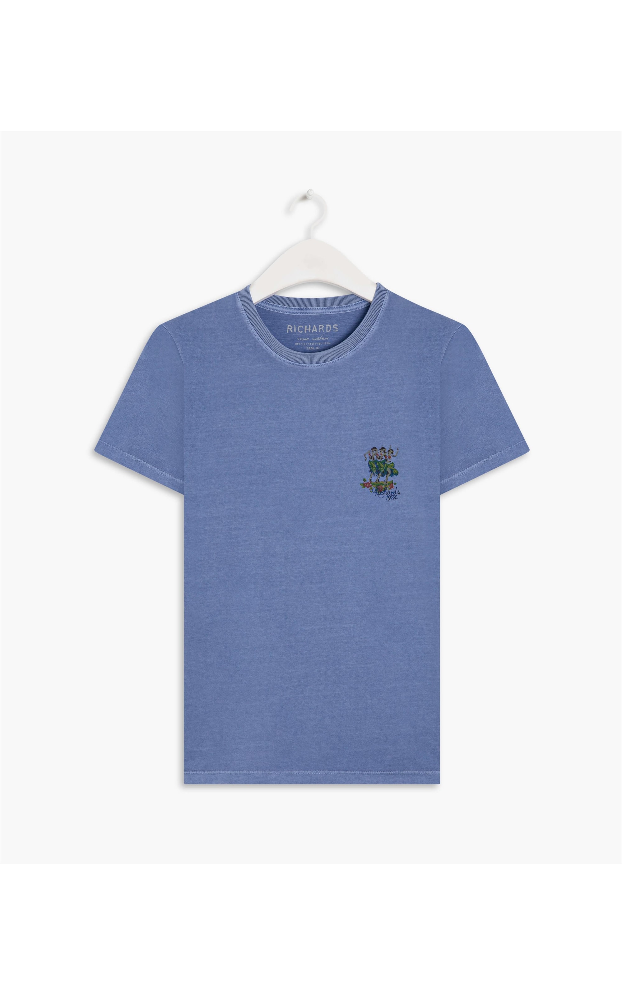 T-Shirt Mm Washed Vintage Lai Azul Bic