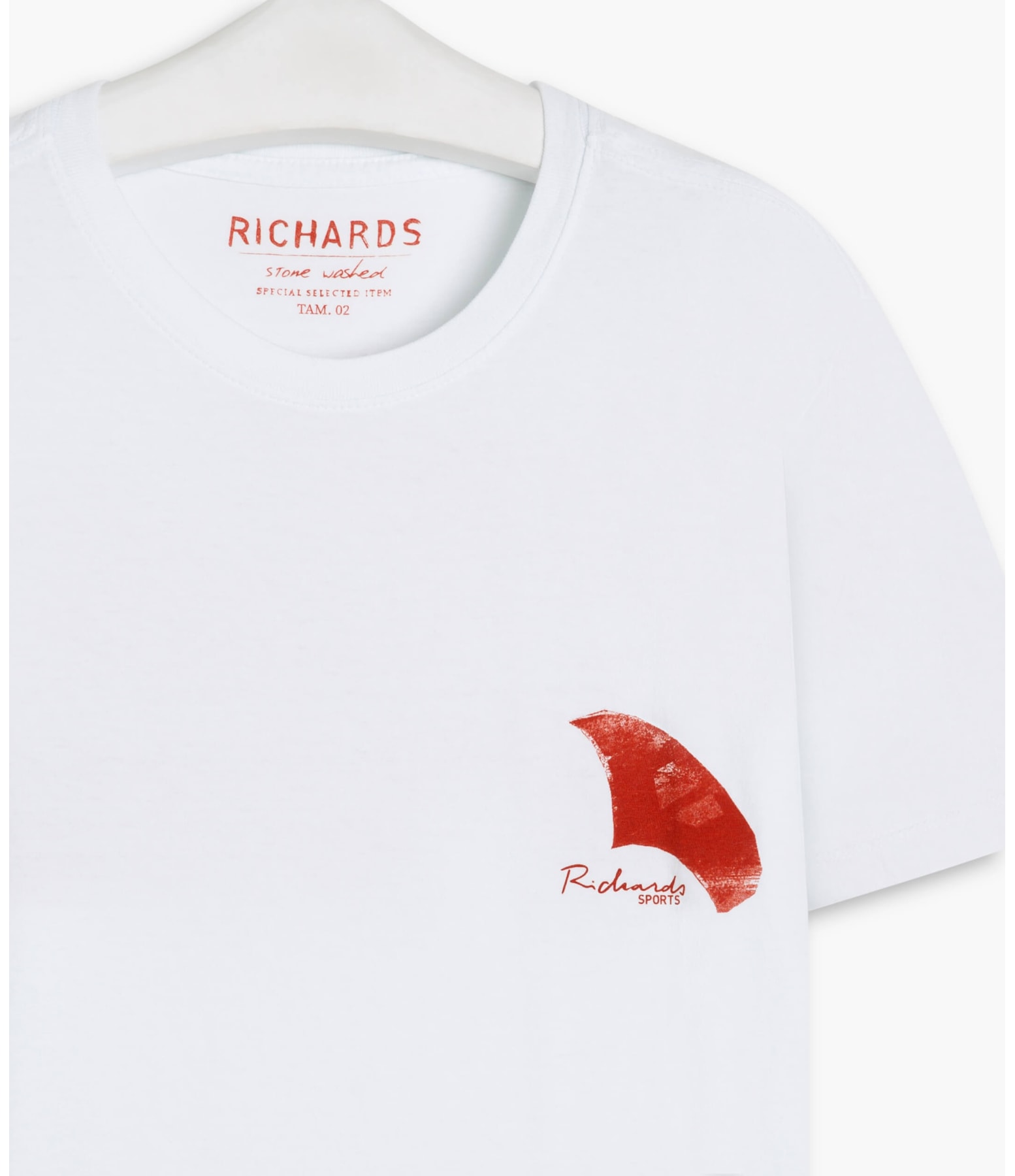 T-Shirt Mm Washed Wingfoil Branco