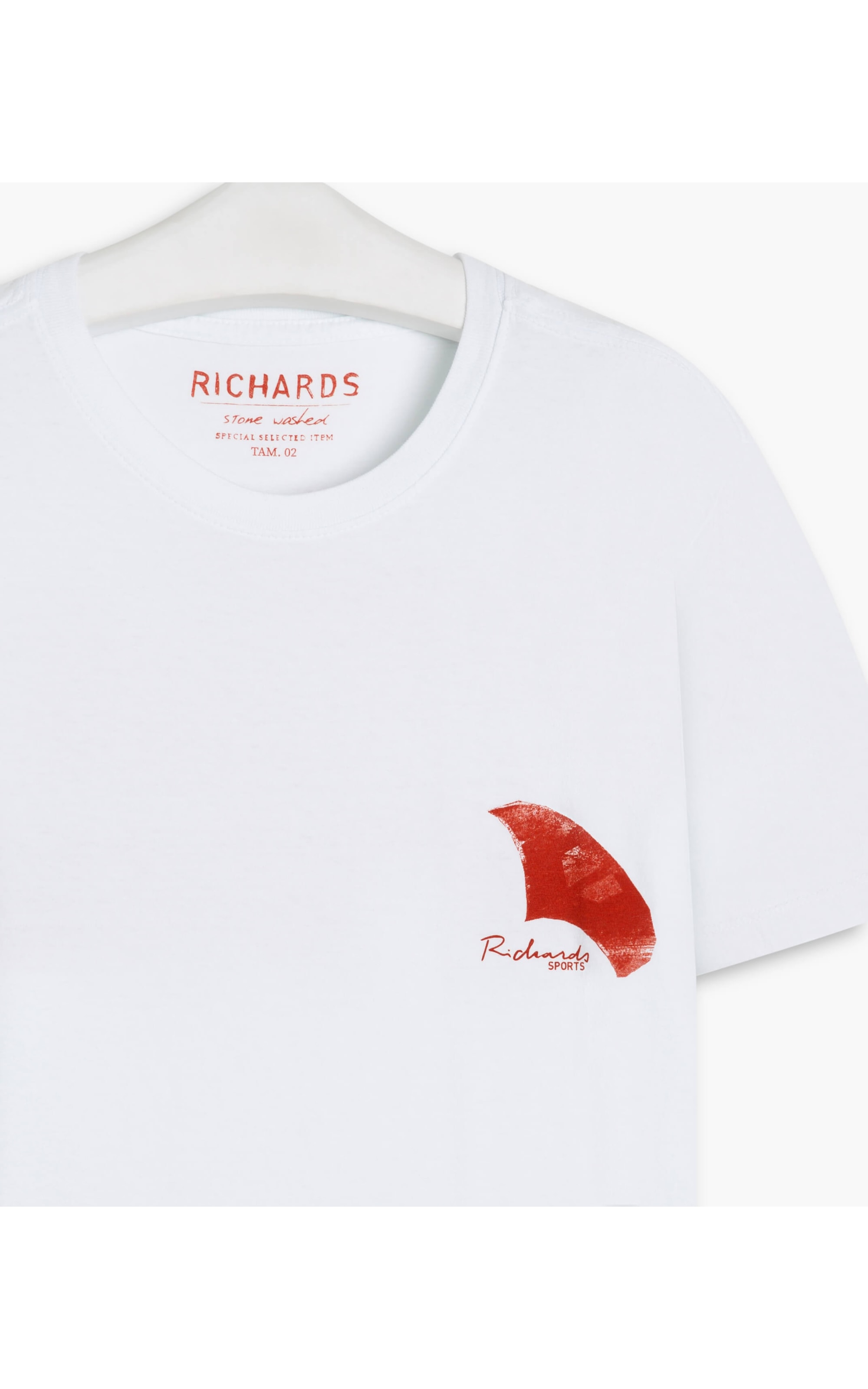 T-Shirt Mm Washed Wingfoil Branco