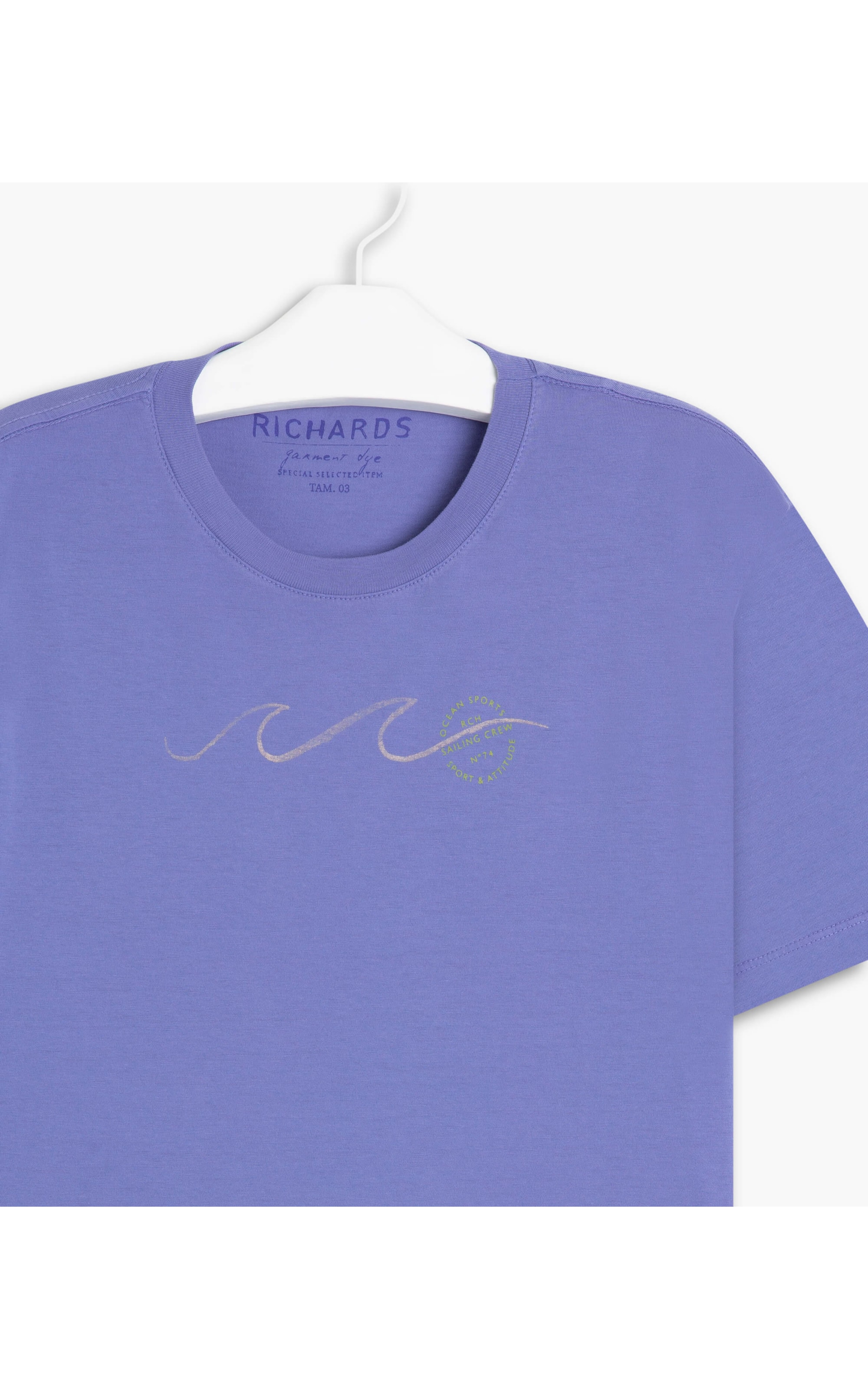 T-Shirt Mm Wave Line Azul Bic