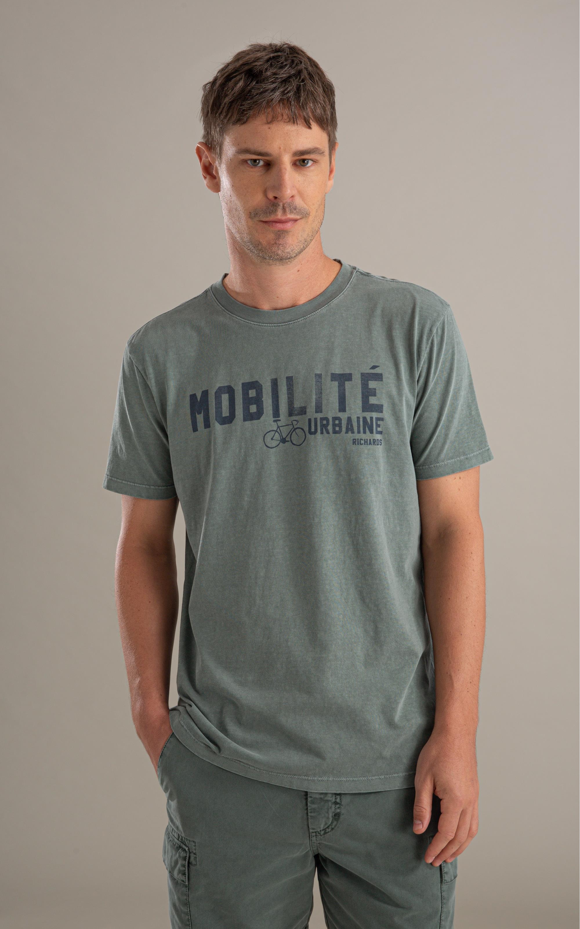 T-Shirt Mobilité Washed Mc Bf Verde Army