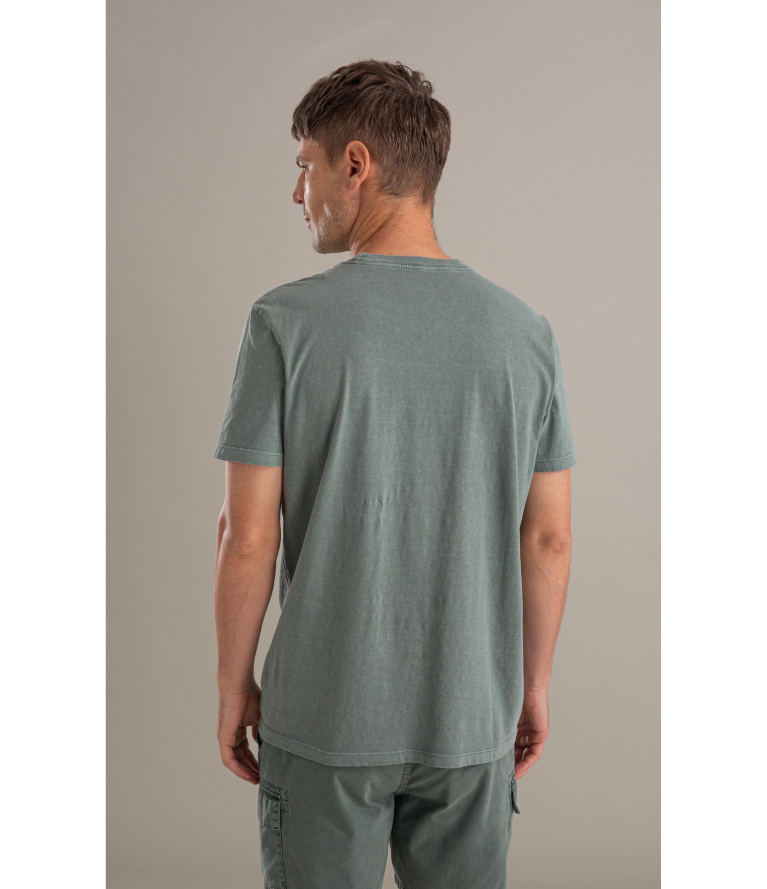 T-Shirt Mobilité Washed Mc Bf Verde Army