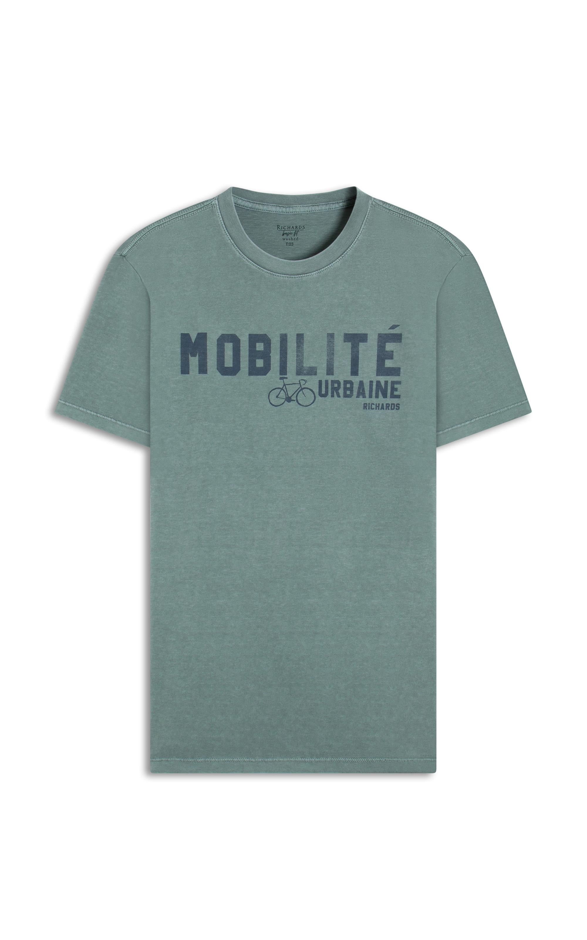T-Shirt Mobilité Washed Mc Bf Verde Army