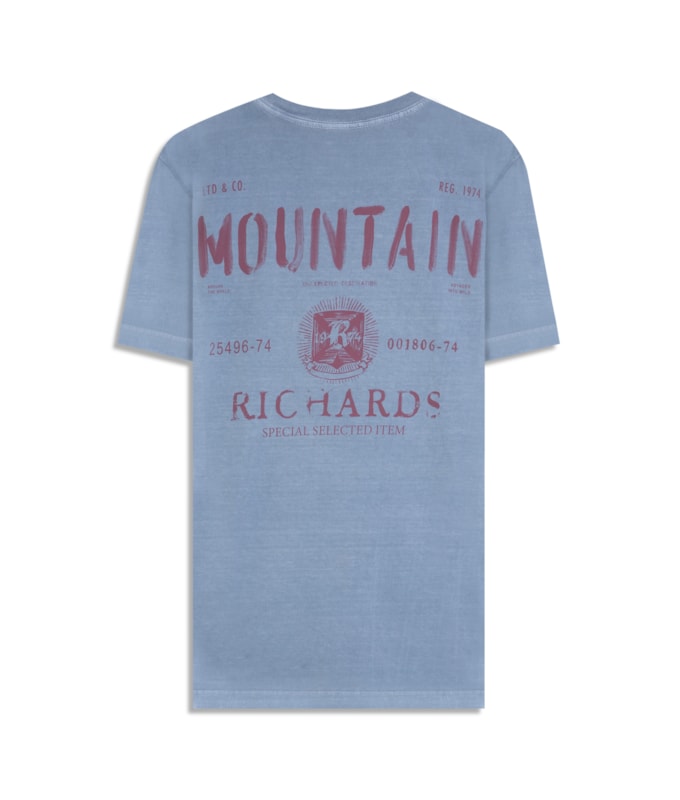 T-Shirt Mountain Cinza Medio