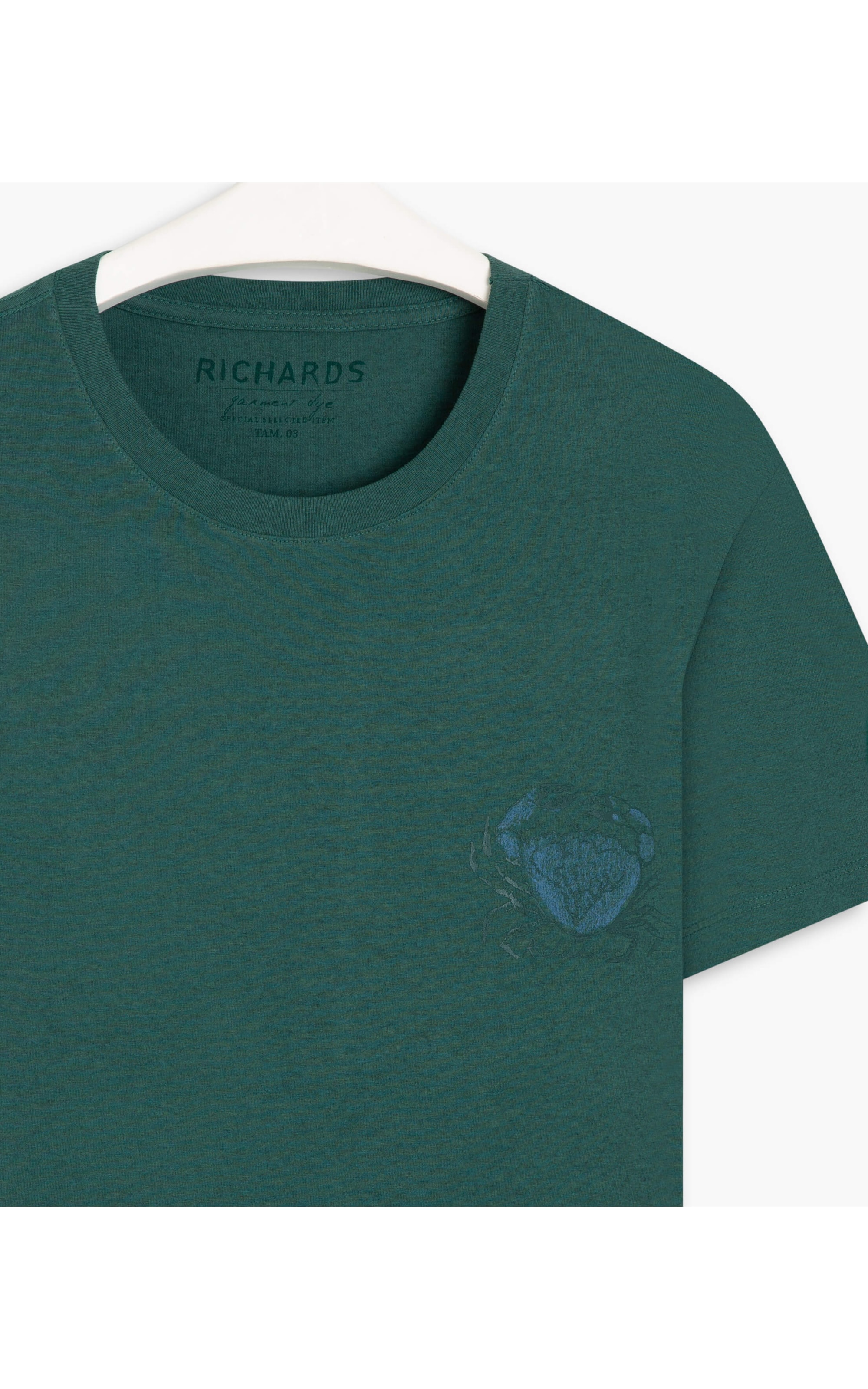  T-Shirt Overdye Siri Peito Bottle Mescla