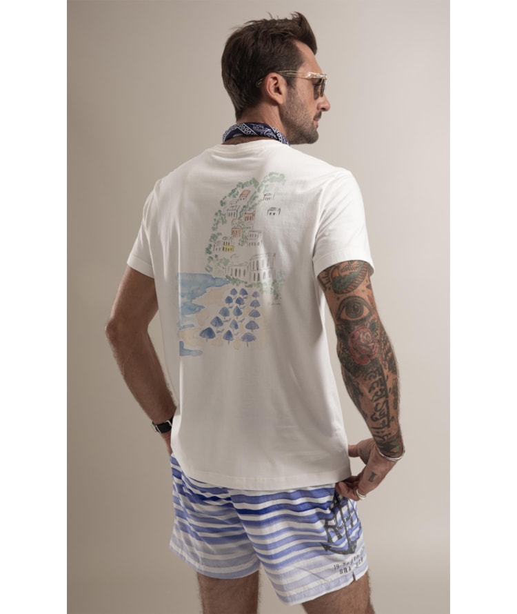 T-Shirt  Petit Plage Branco