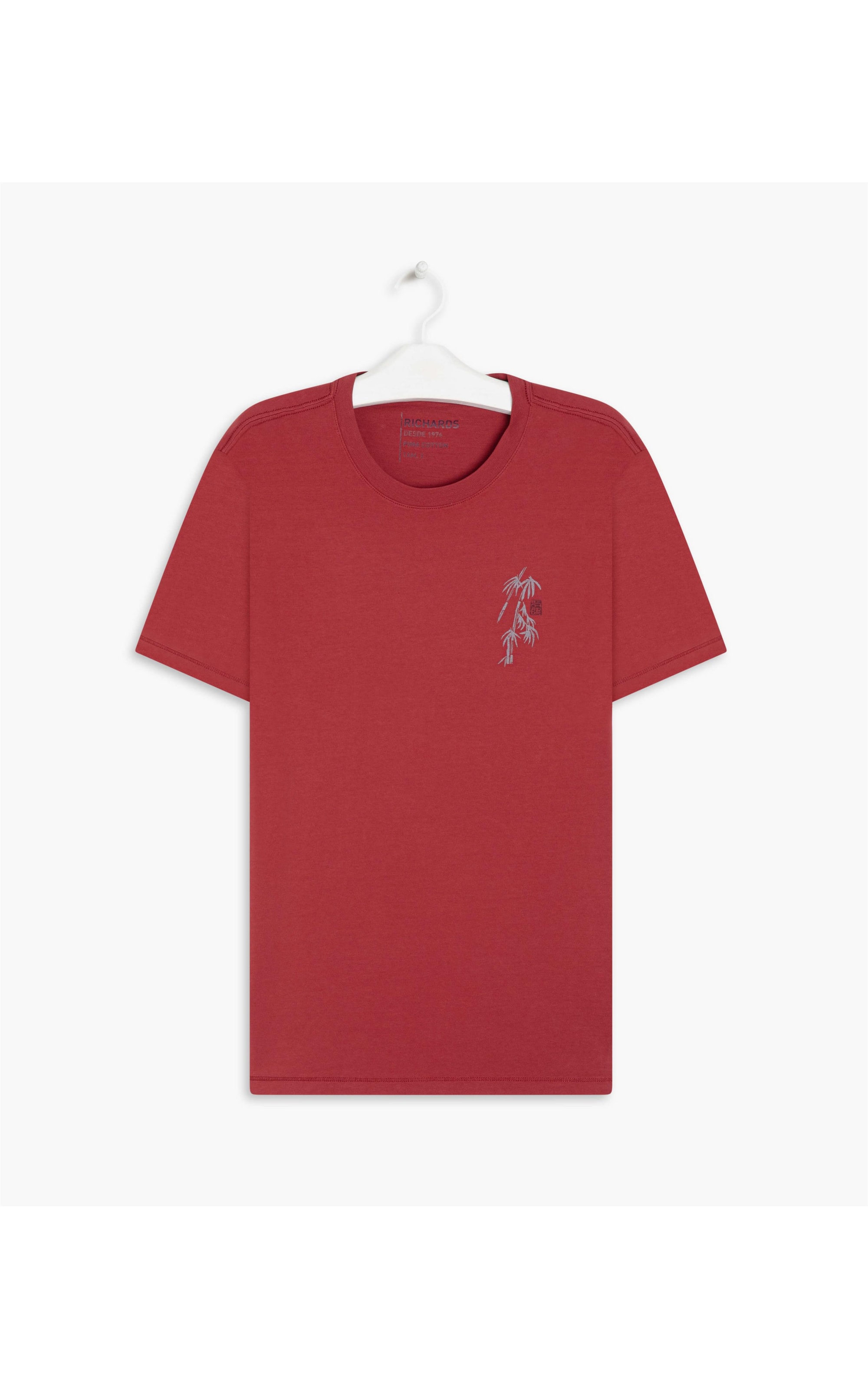 T-Shirt Pima Bamboo Peito Mc Cereja