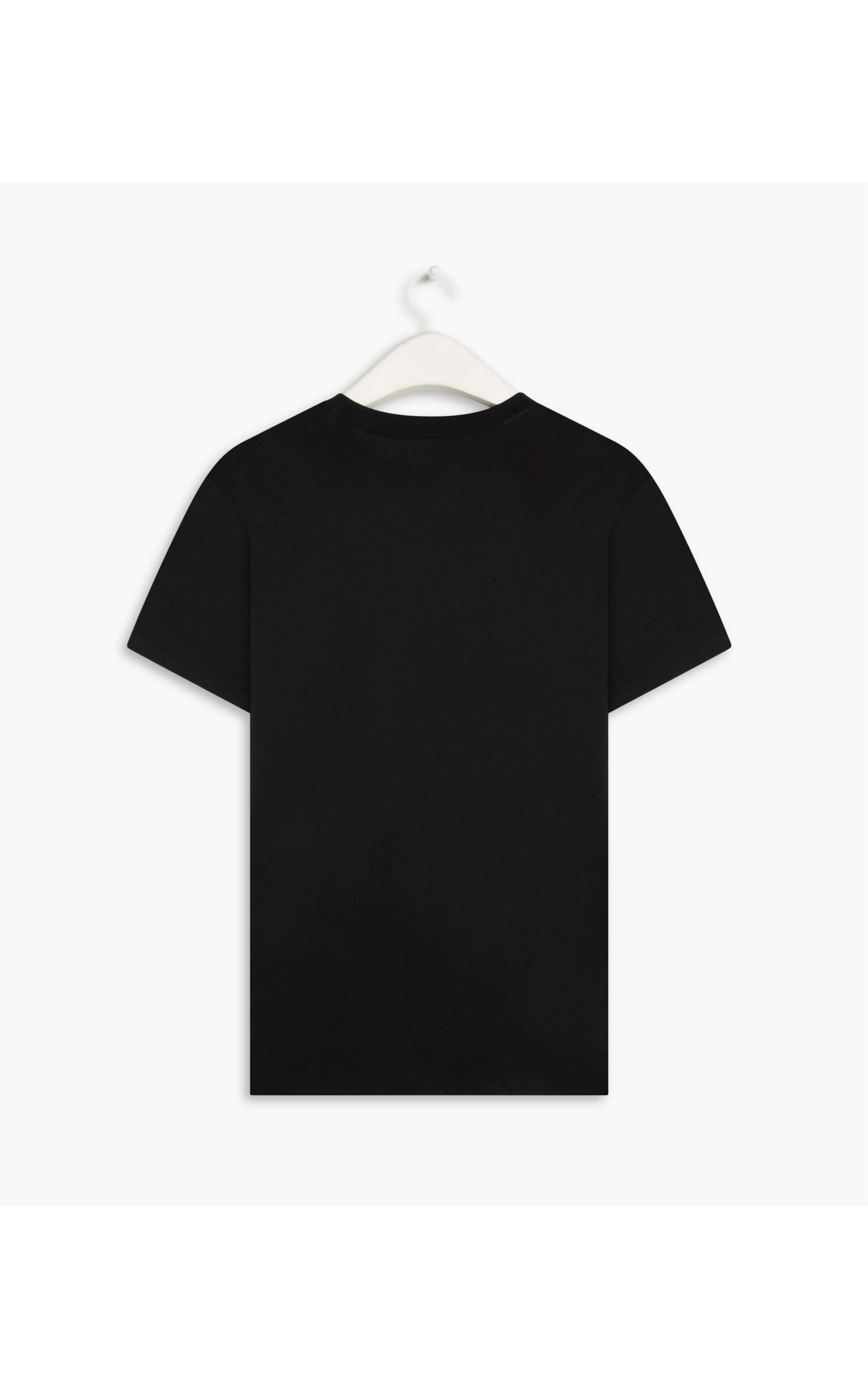 T-Shirt Pima Bamboo Peito Mc Preto