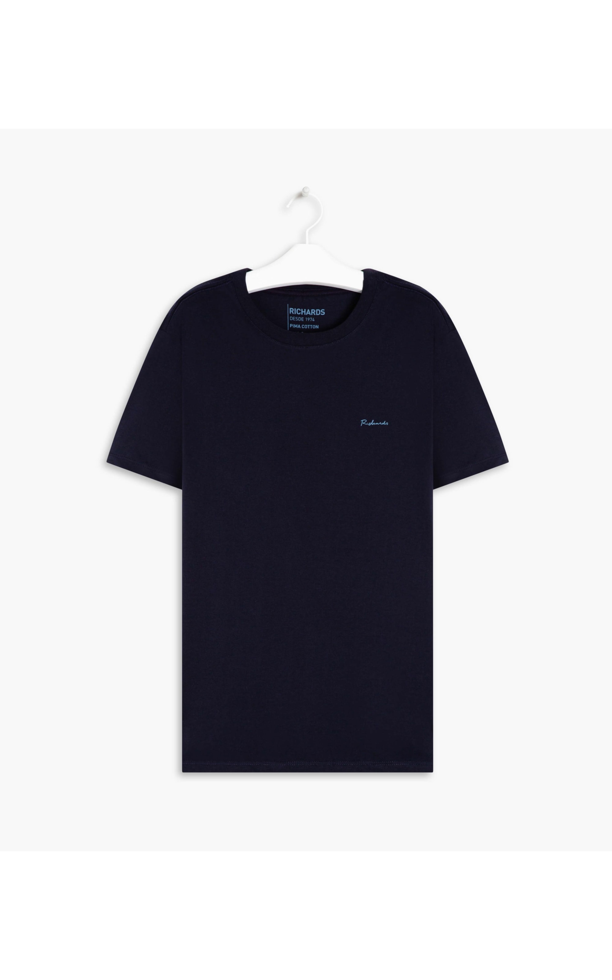 T-Shirt Pima Basic Manuscrito Dark Navy