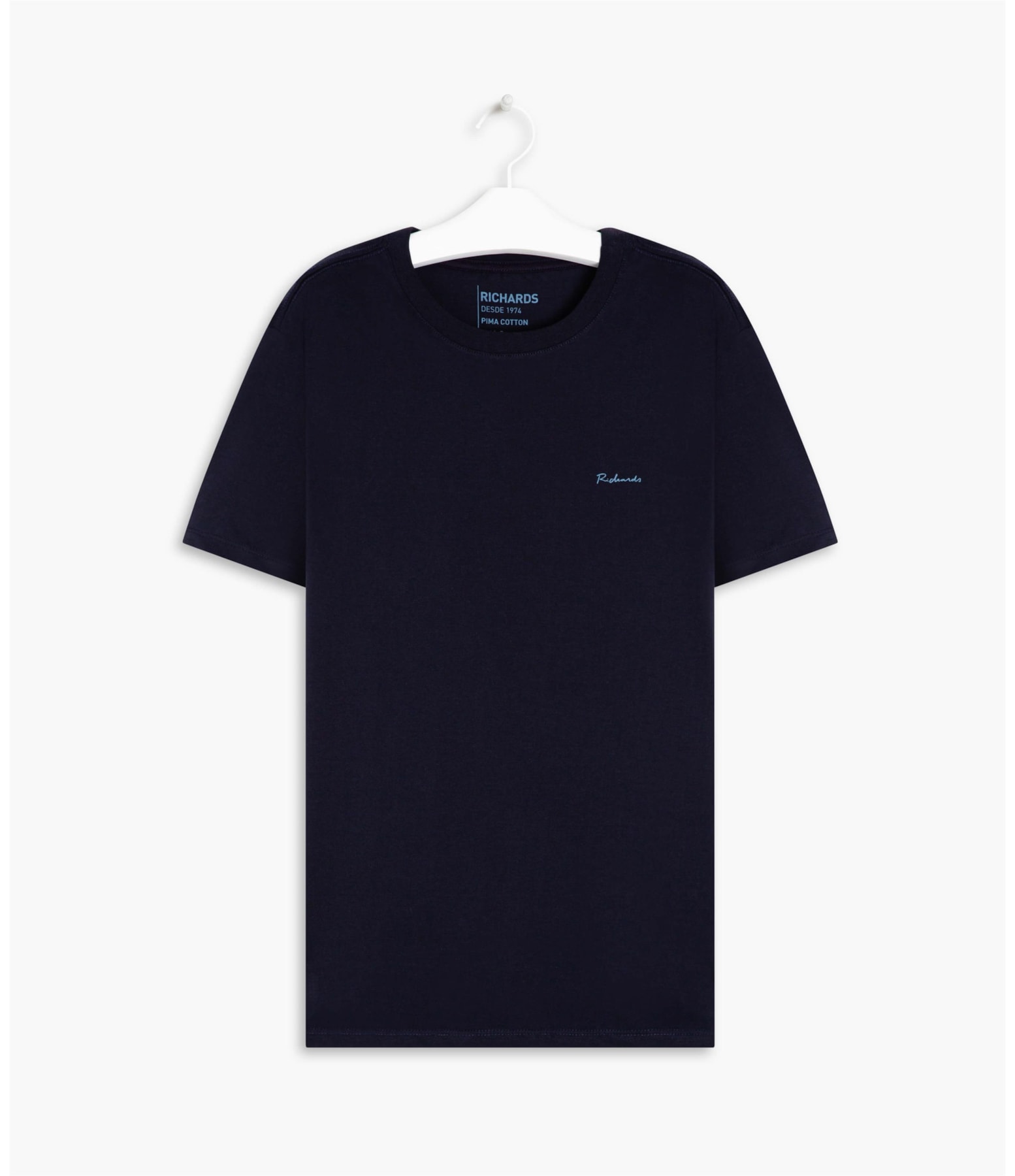 T-Shirt Pima Basic Manuscrito Dark Navy
