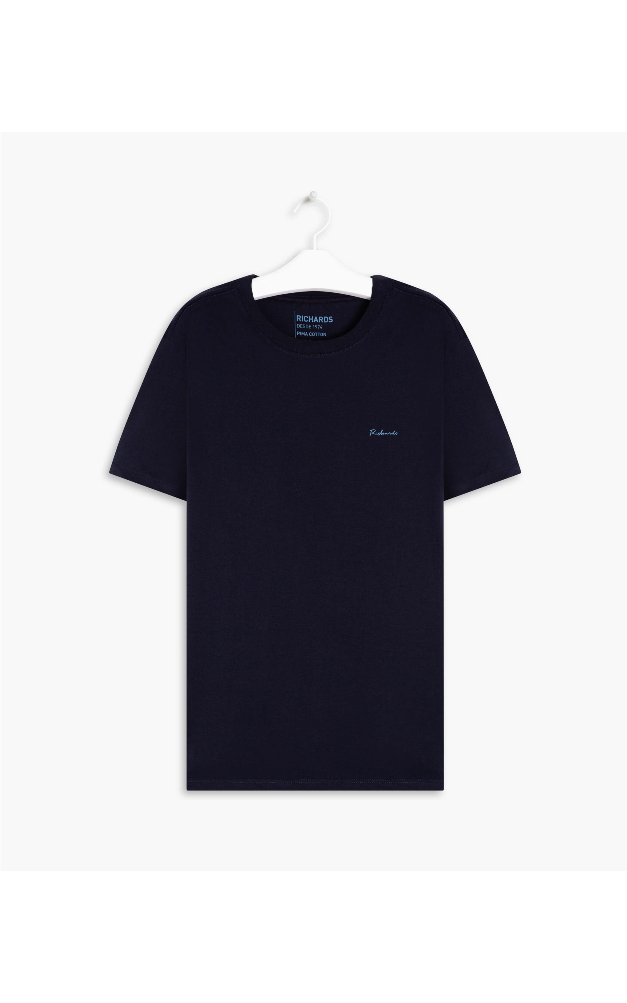 T-Shirt Pima Basic Manuscrito Dark Navy