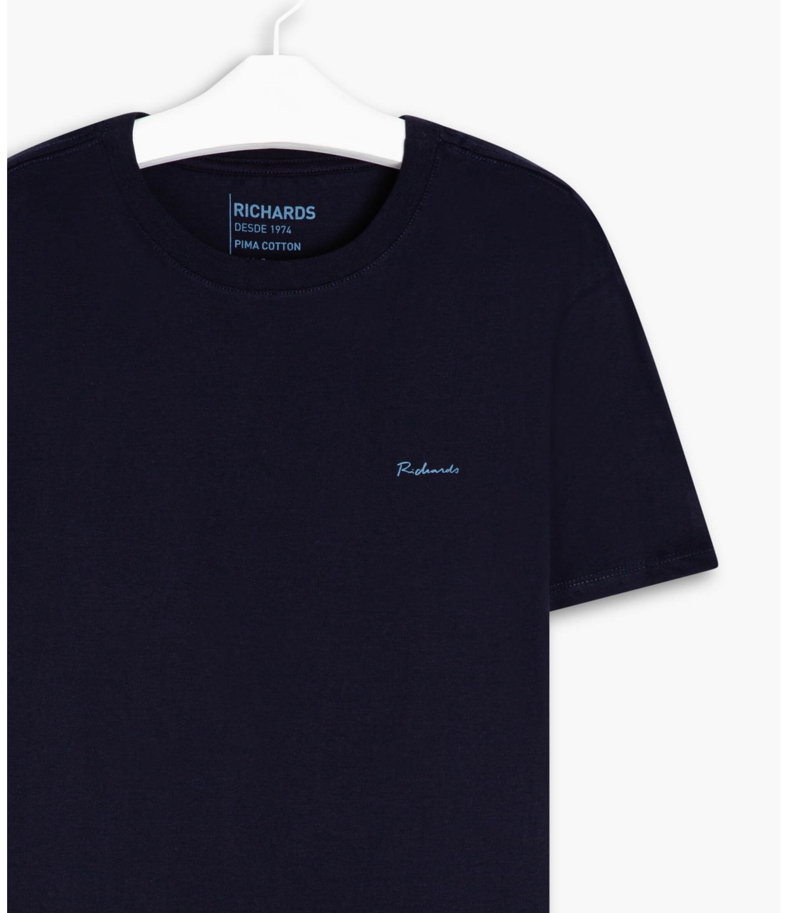 T-Shirt Pima Basic Manuscrito Dark Navy
