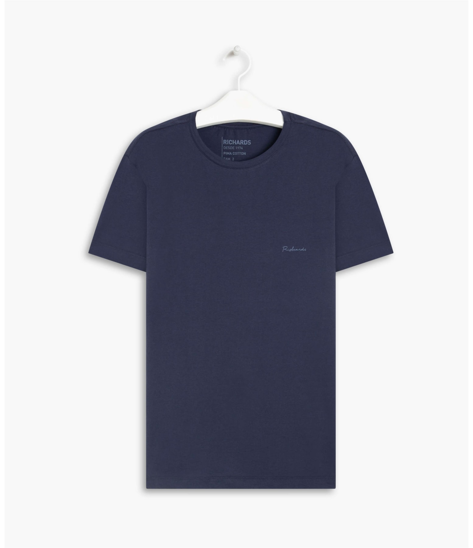 T-Shirt Pima Basic Manuscrito Dark Navy