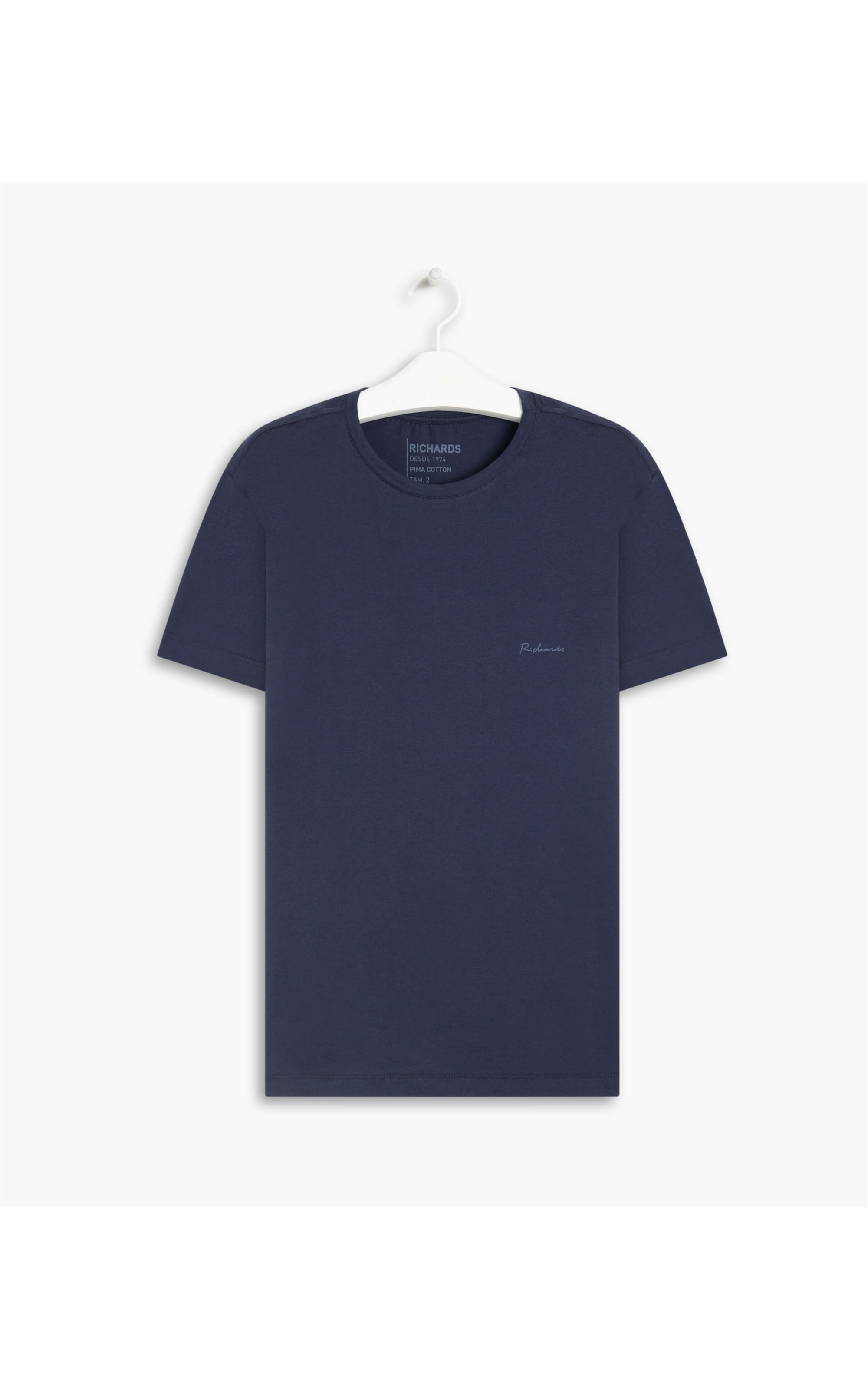 T-Shirt Pima Basic Manuscrito Dark Navy