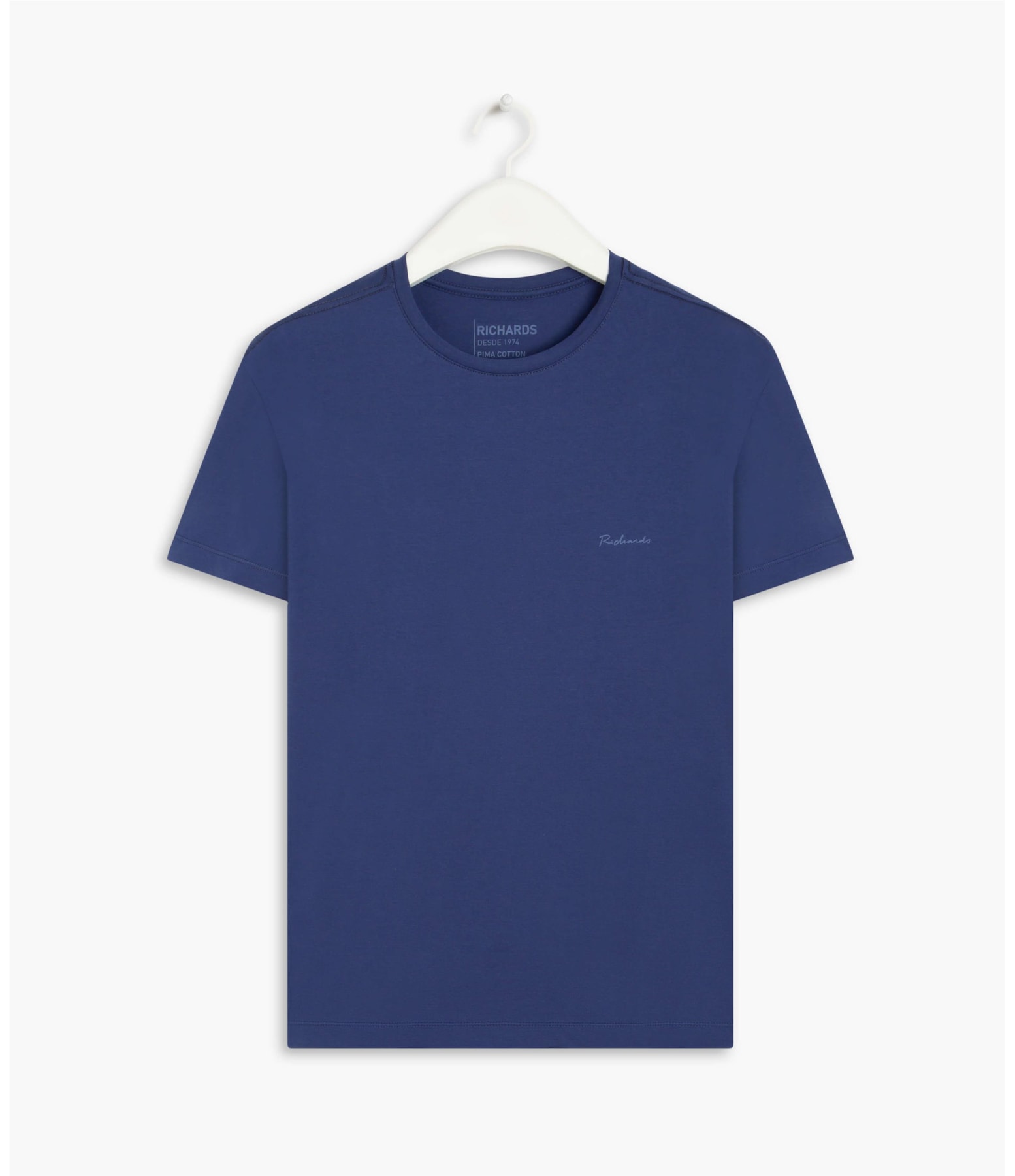 T-Shirt Pima Basic Manuscrito Purple Blue