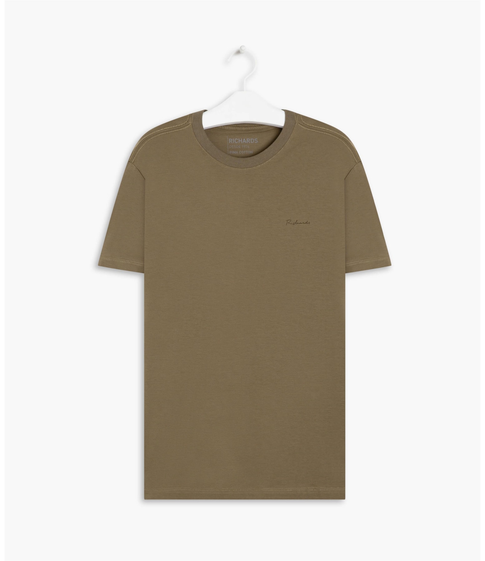 T-Shirt Pima Basic Manuscrito  Tabaco