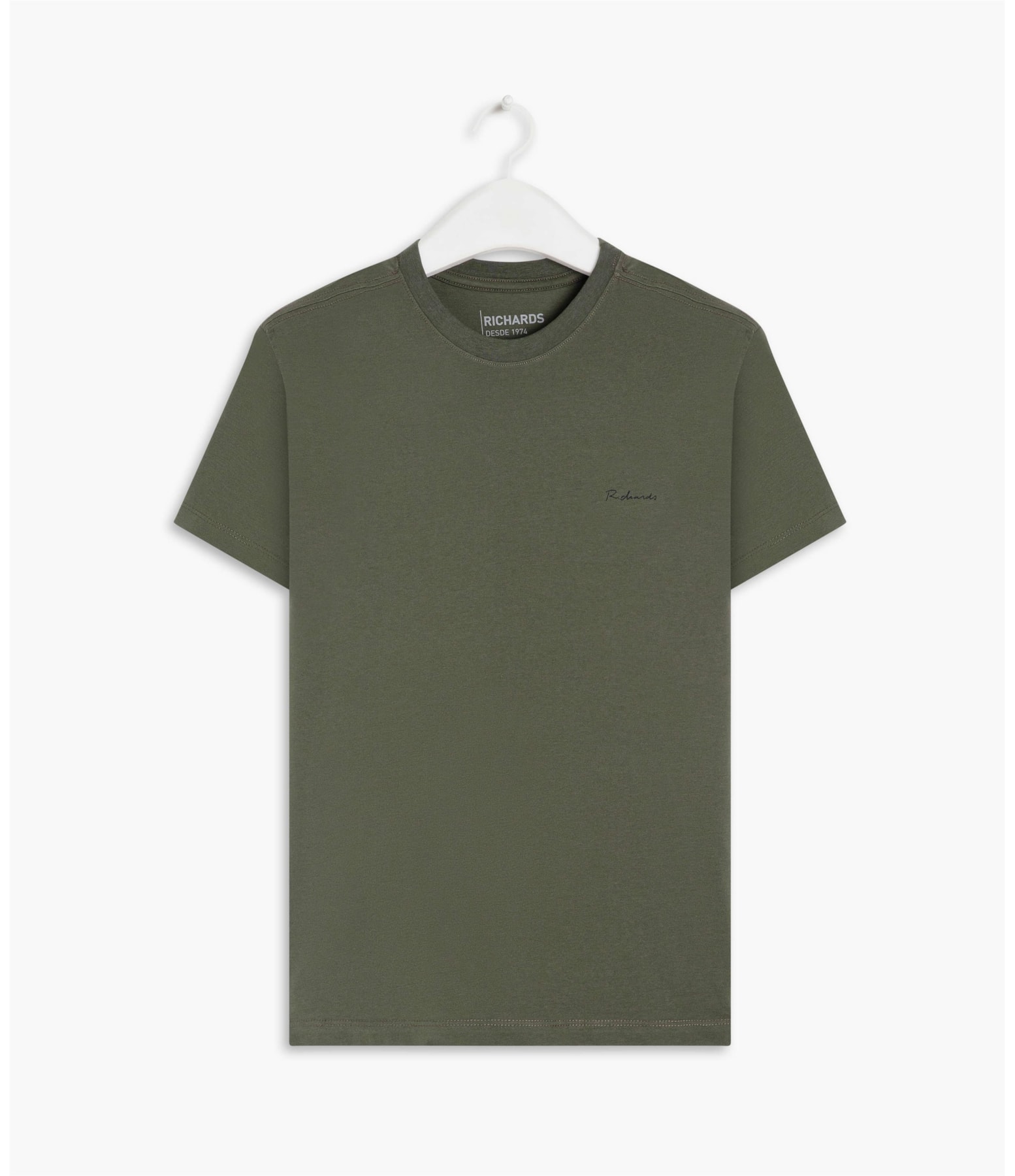 T-Shirt Pima Basic Manuscrito Verde Escuro