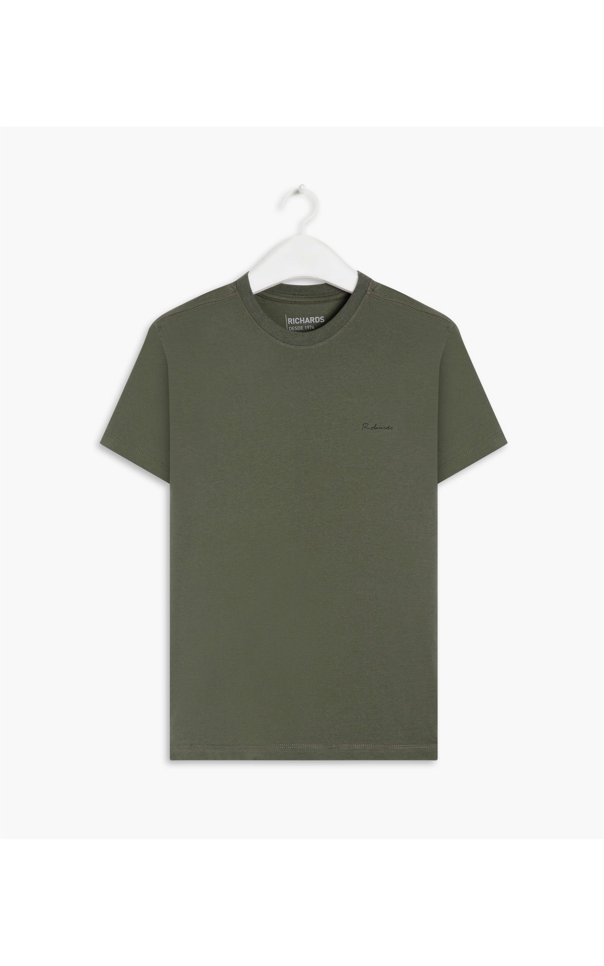 T-Shirt Pima Basic Manuscrito Verde Escuro