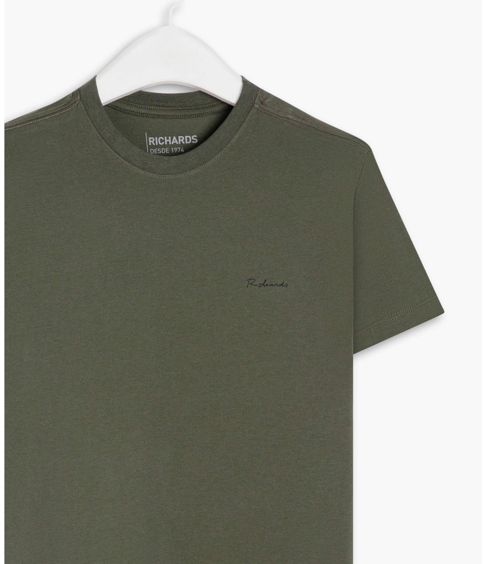 T-Shirt Pima Basic Manuscrito Verde Escuro