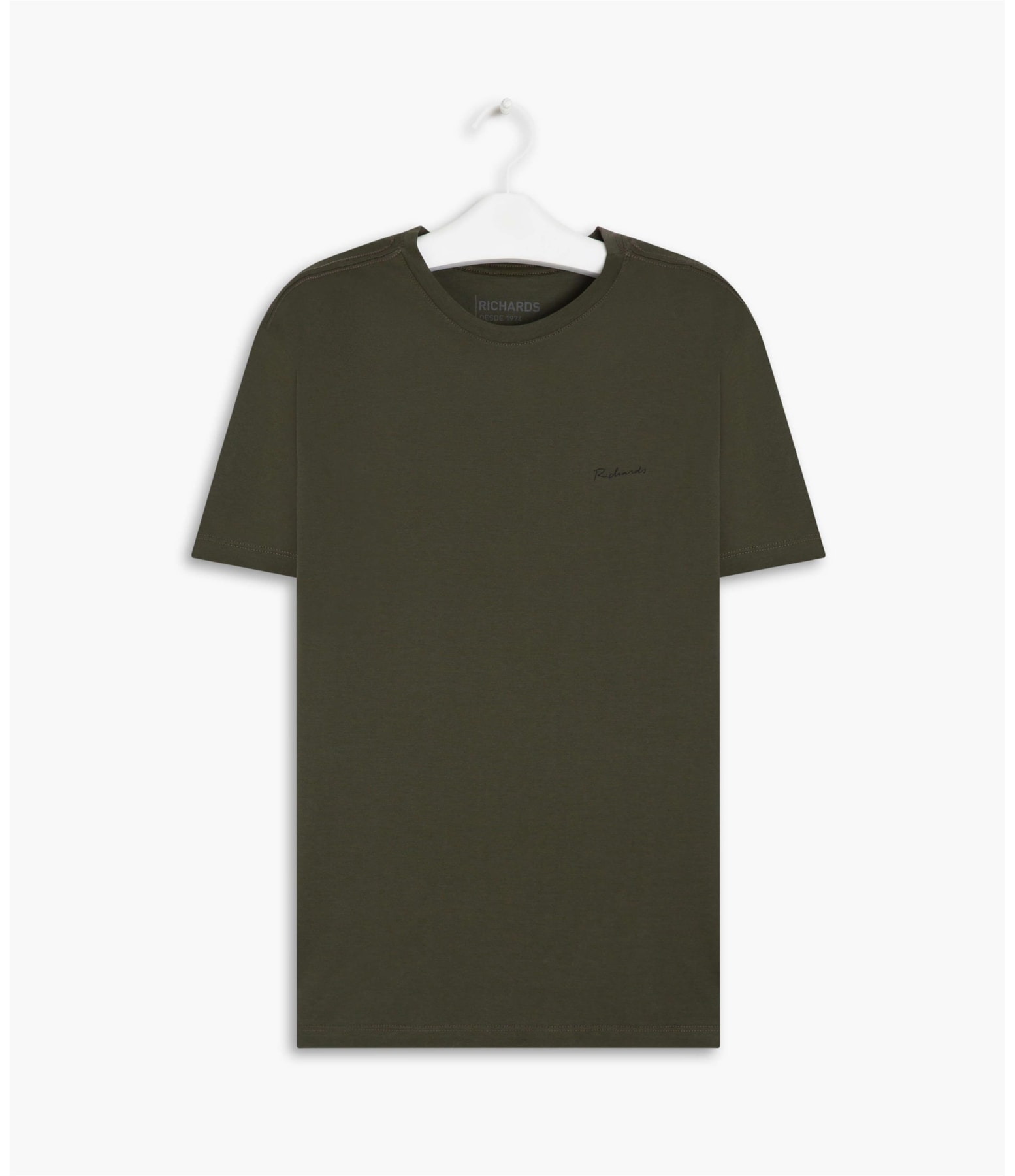 T-Shirt Pima Basic Manuscrito Verde Oliva