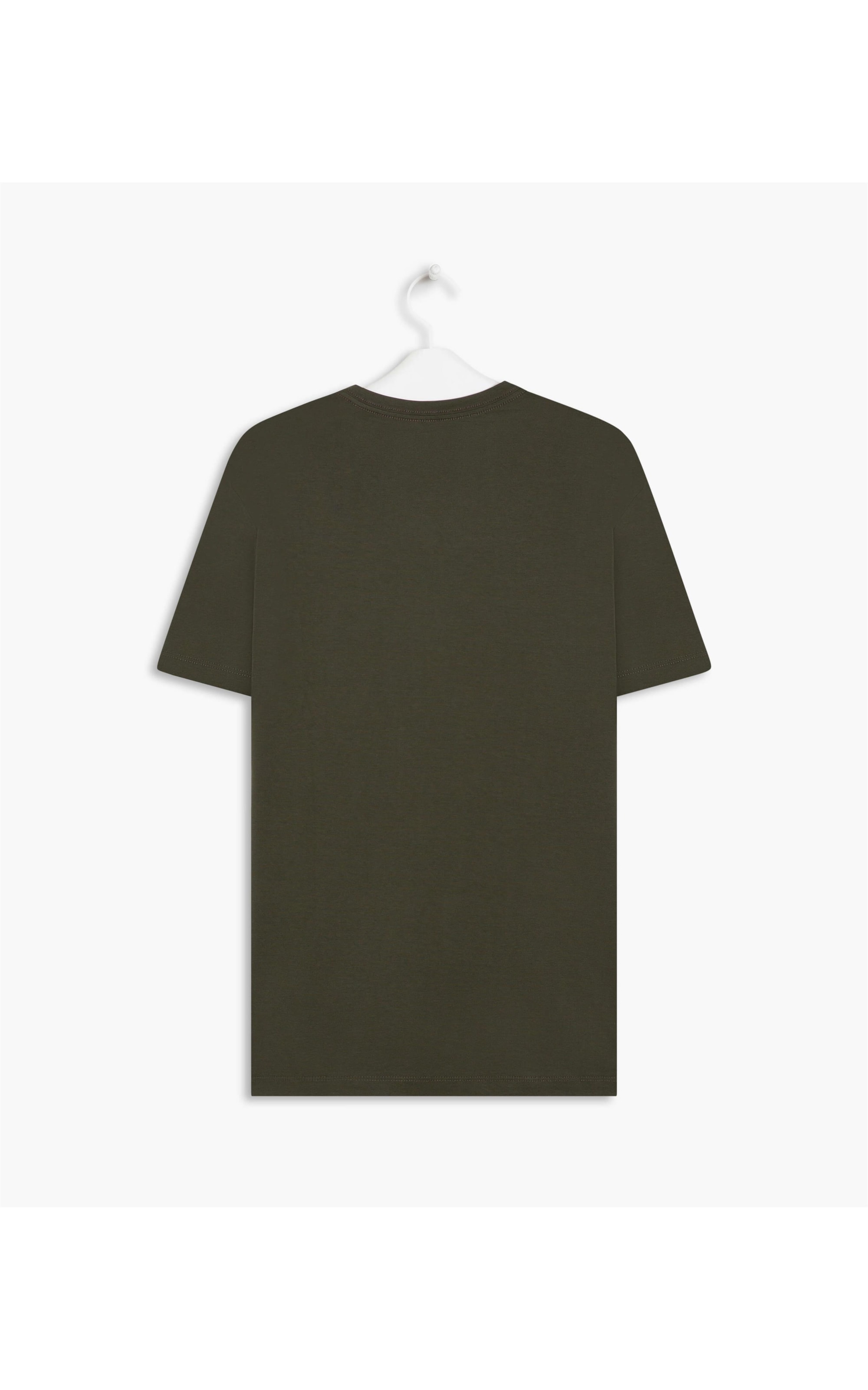 T-Shirt Pima Basic Manuscrito Verde Oliva