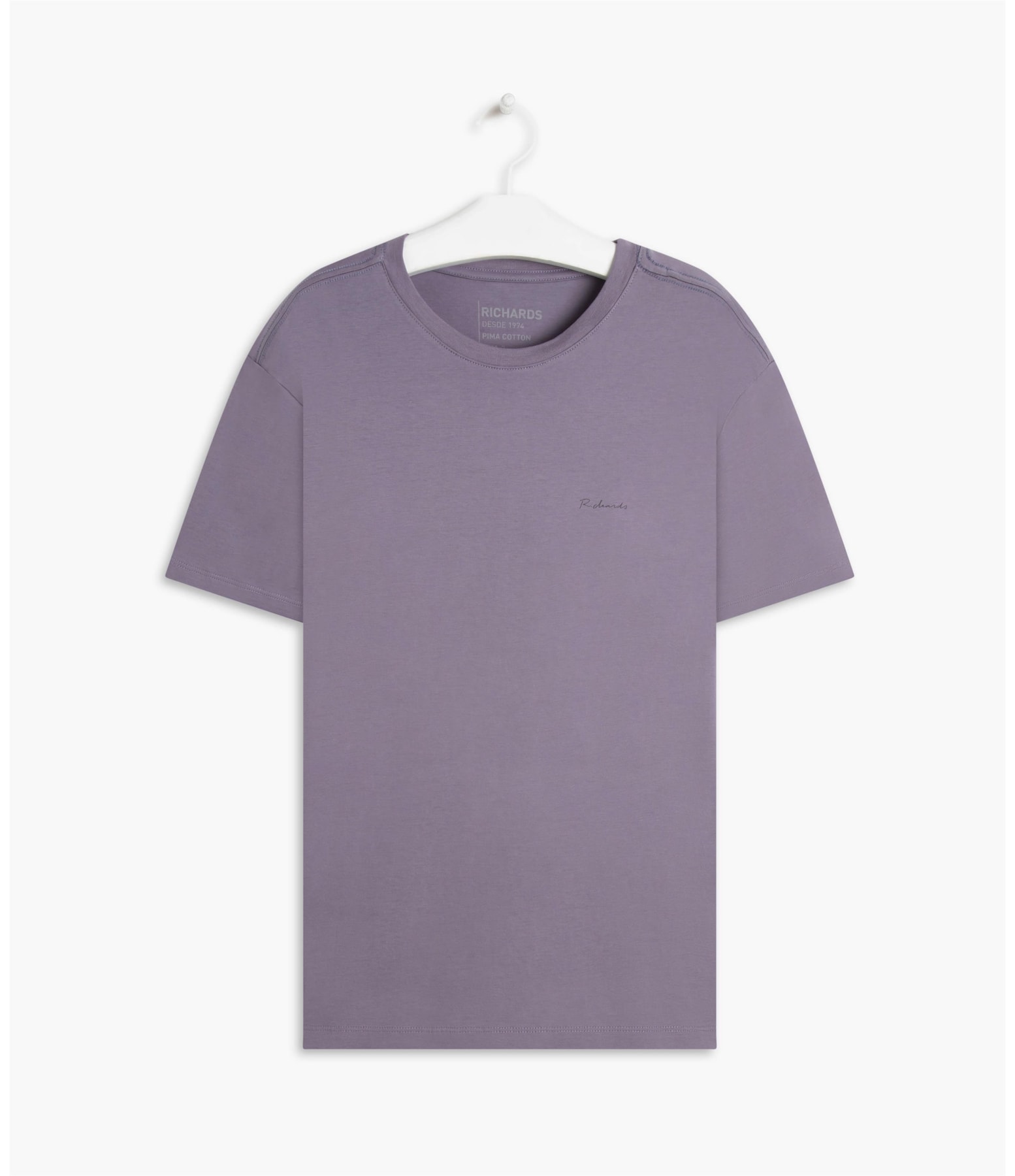 T-Shirt Pima Basic Mc Azul Chofer