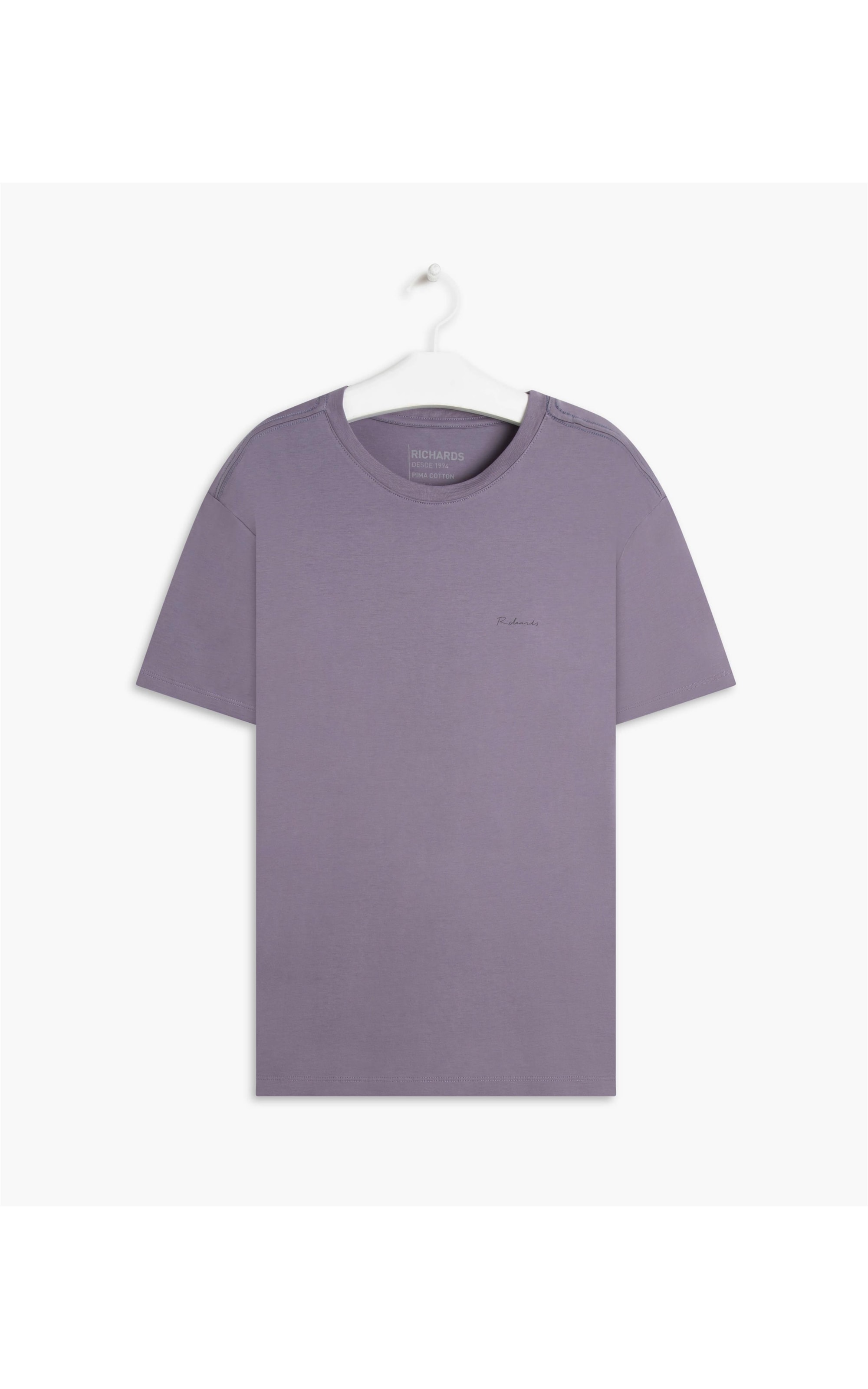 T-Shirt Pima Basic Mc Azul Chofer