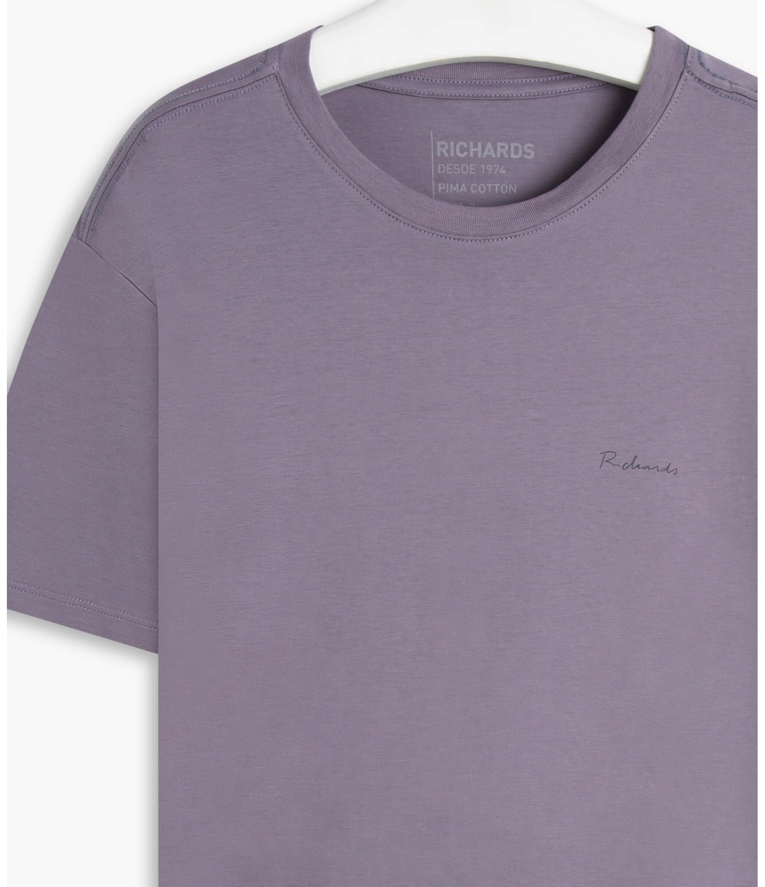 T-Shirt Pima Basic Mc Azul Chofer