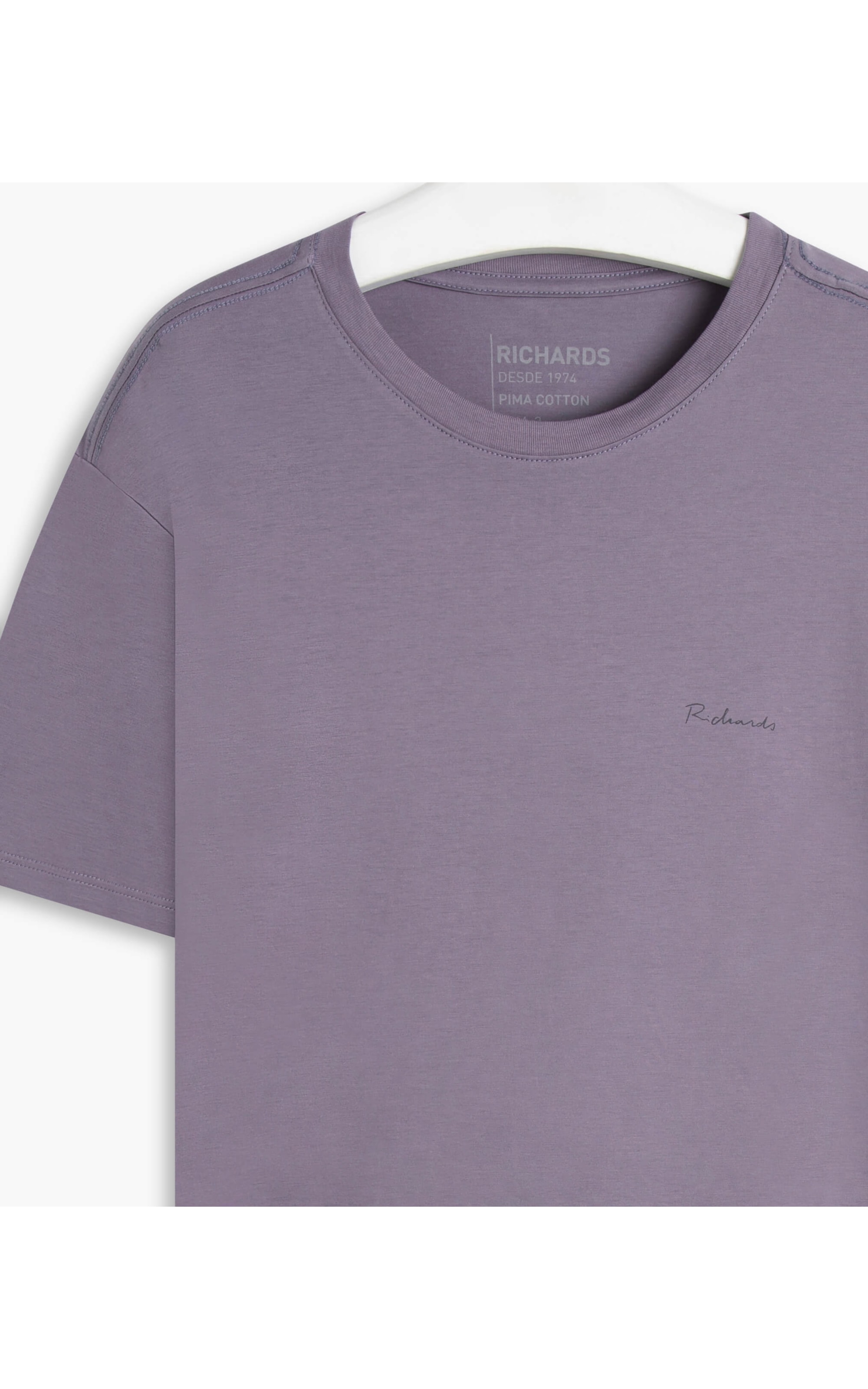 T-Shirt Pima Basic Mc Azul Chofer