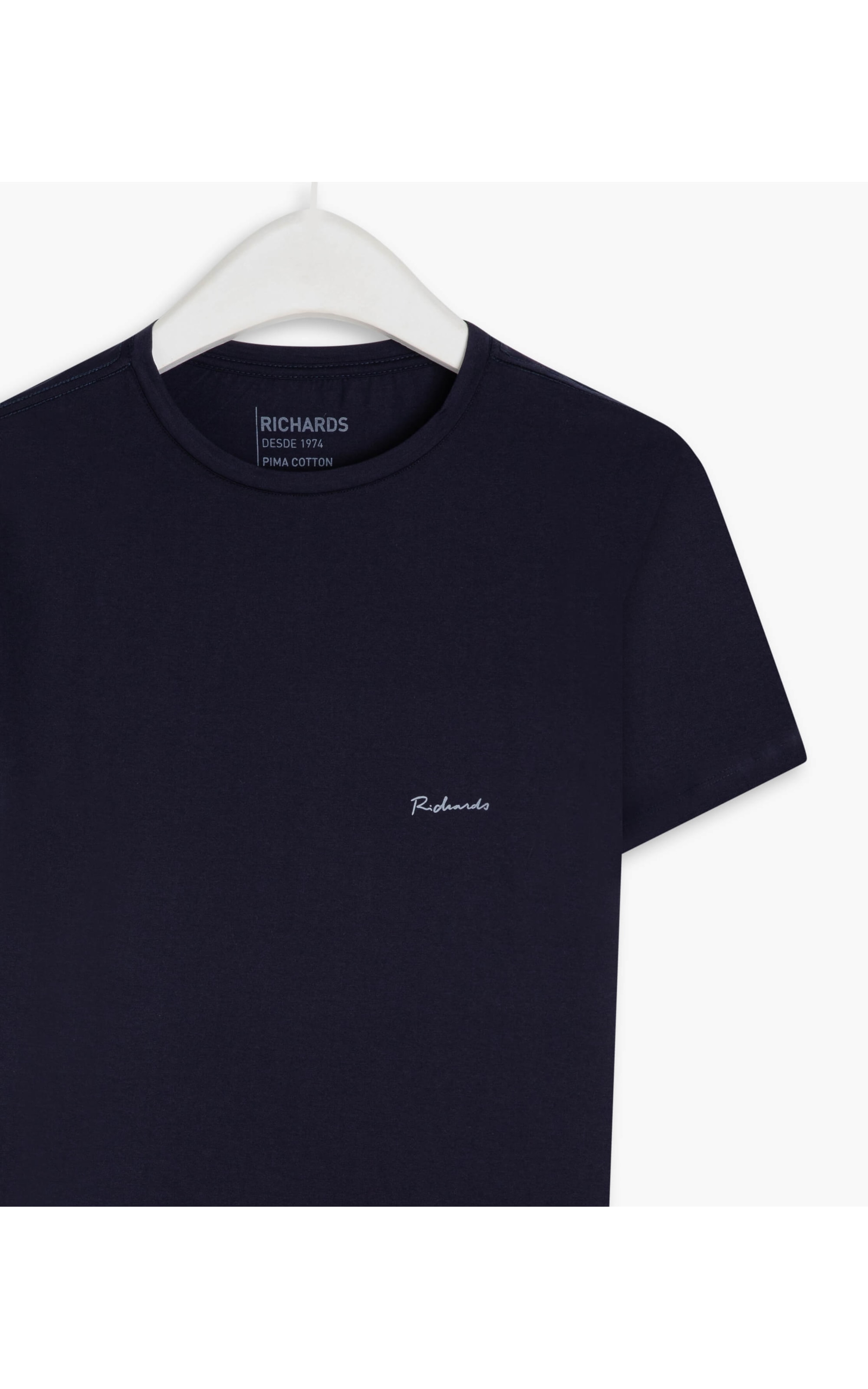 T-Shirt Pima Basic Mc Dark Navy