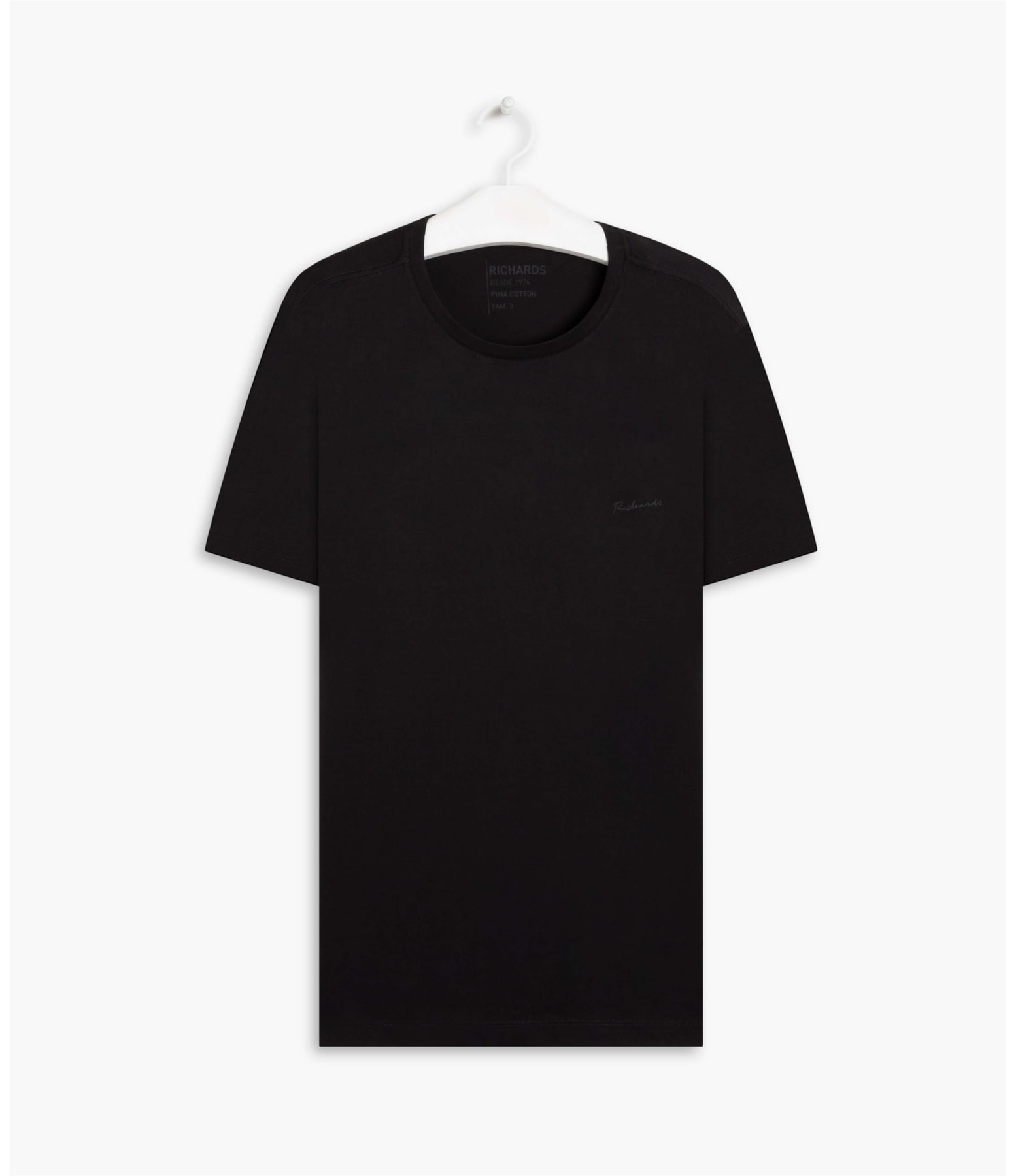 T-Shirt Pima Basic Mc Preto
