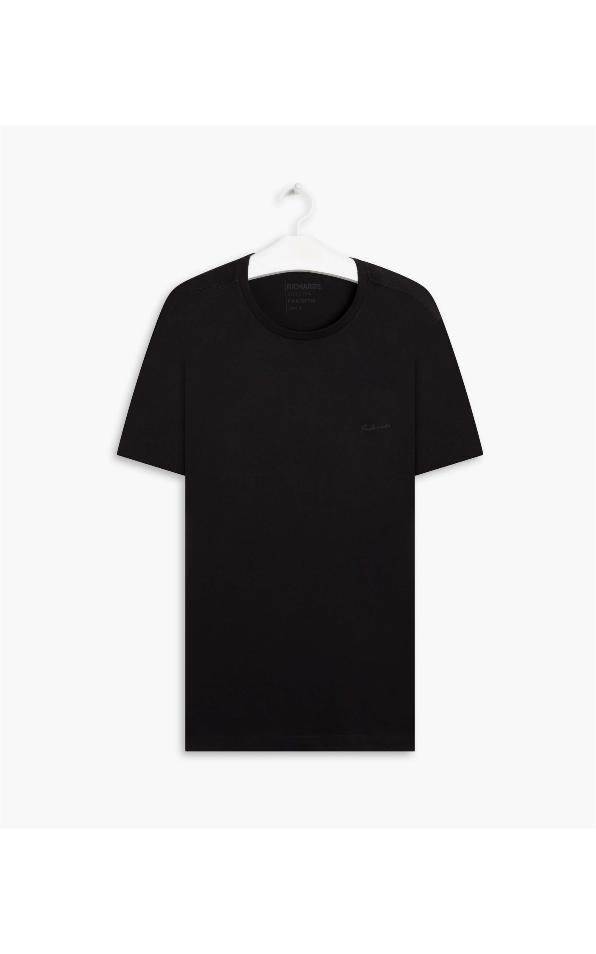 T-Shirt Pima Basic Mc Preto