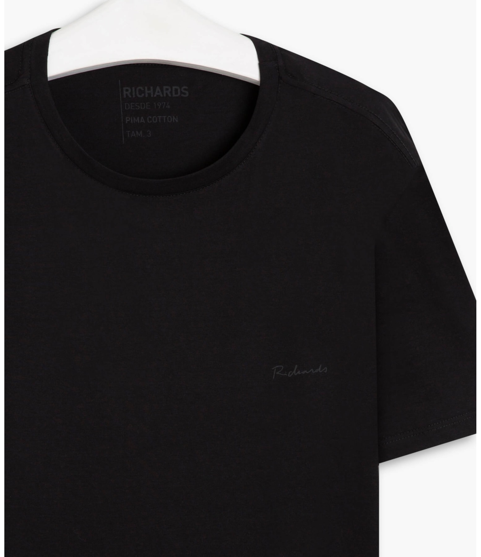 T-Shirt Pima Basic Mc Preto