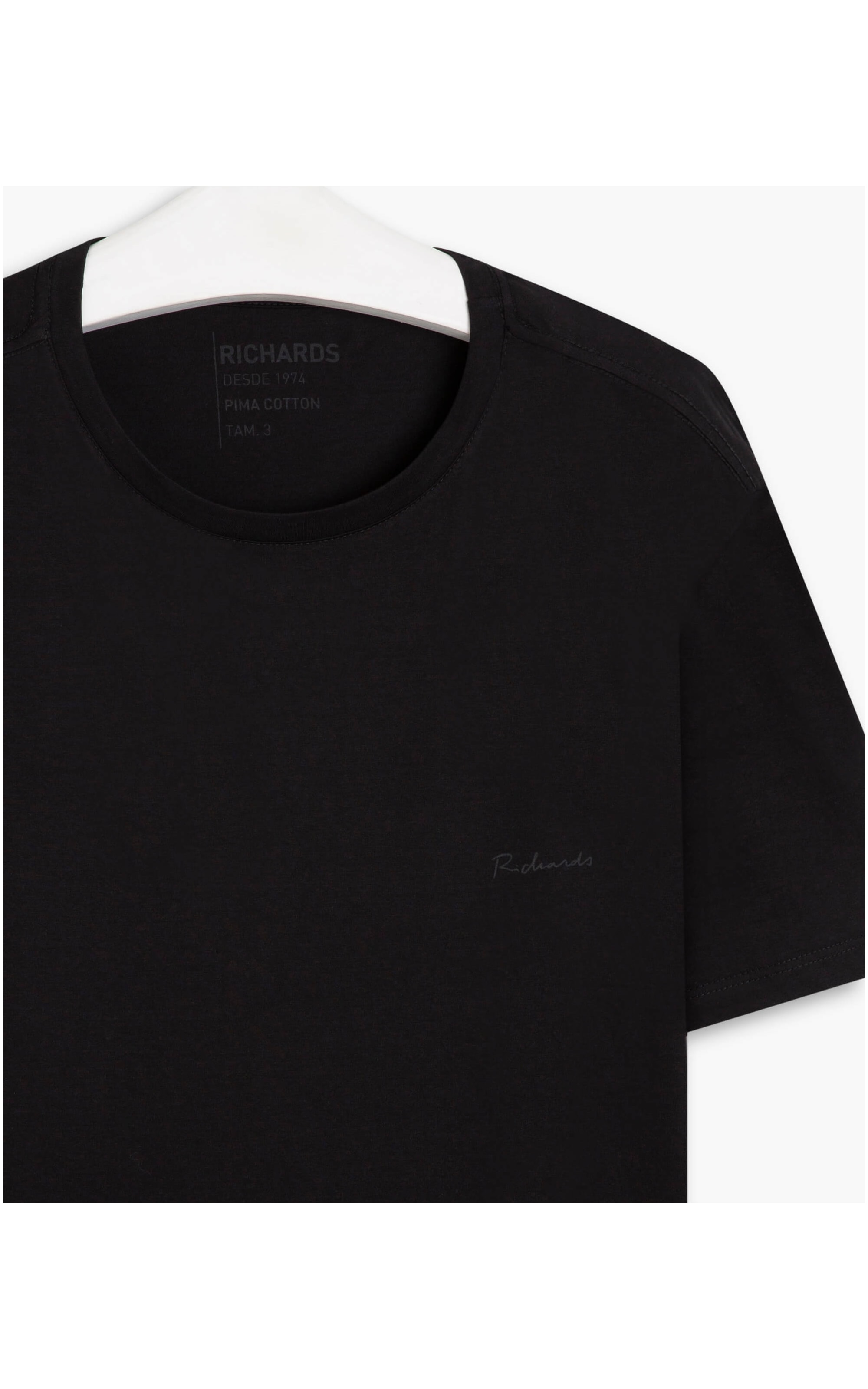 T-Shirt Pima Basic Mc Preto