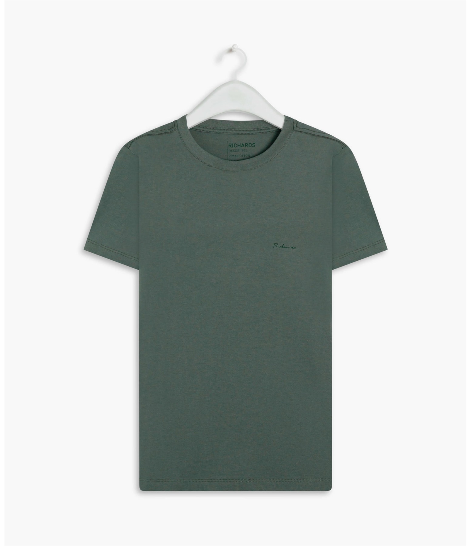 T-Shirt Pima Basic Mc Verde Escuro