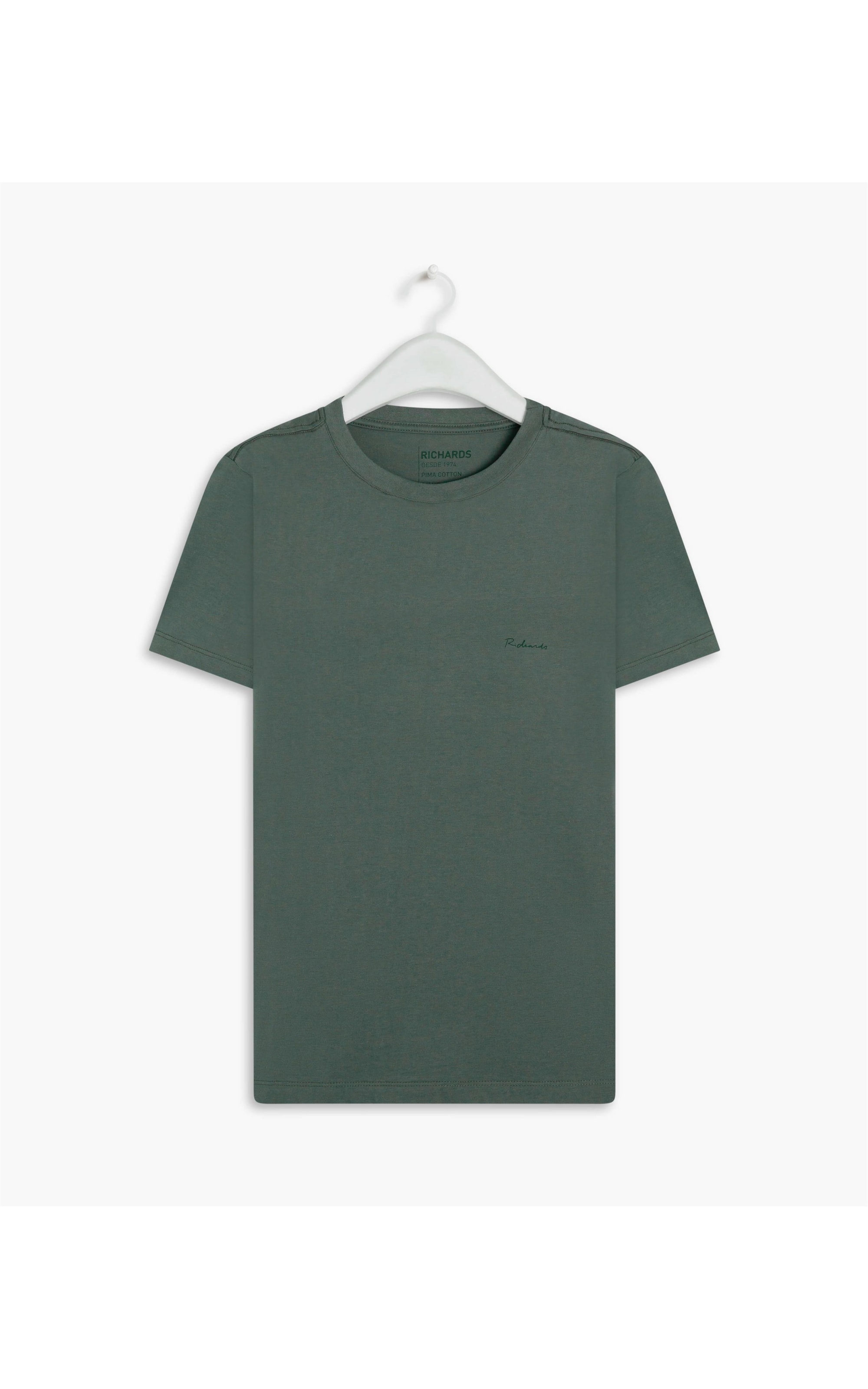 T-Shirt Pima Basic Mc Verde Escuro