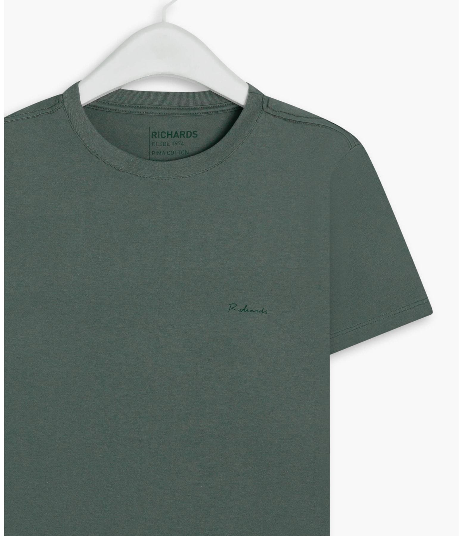 T-Shirt Pima Basic Mc Verde Escuro