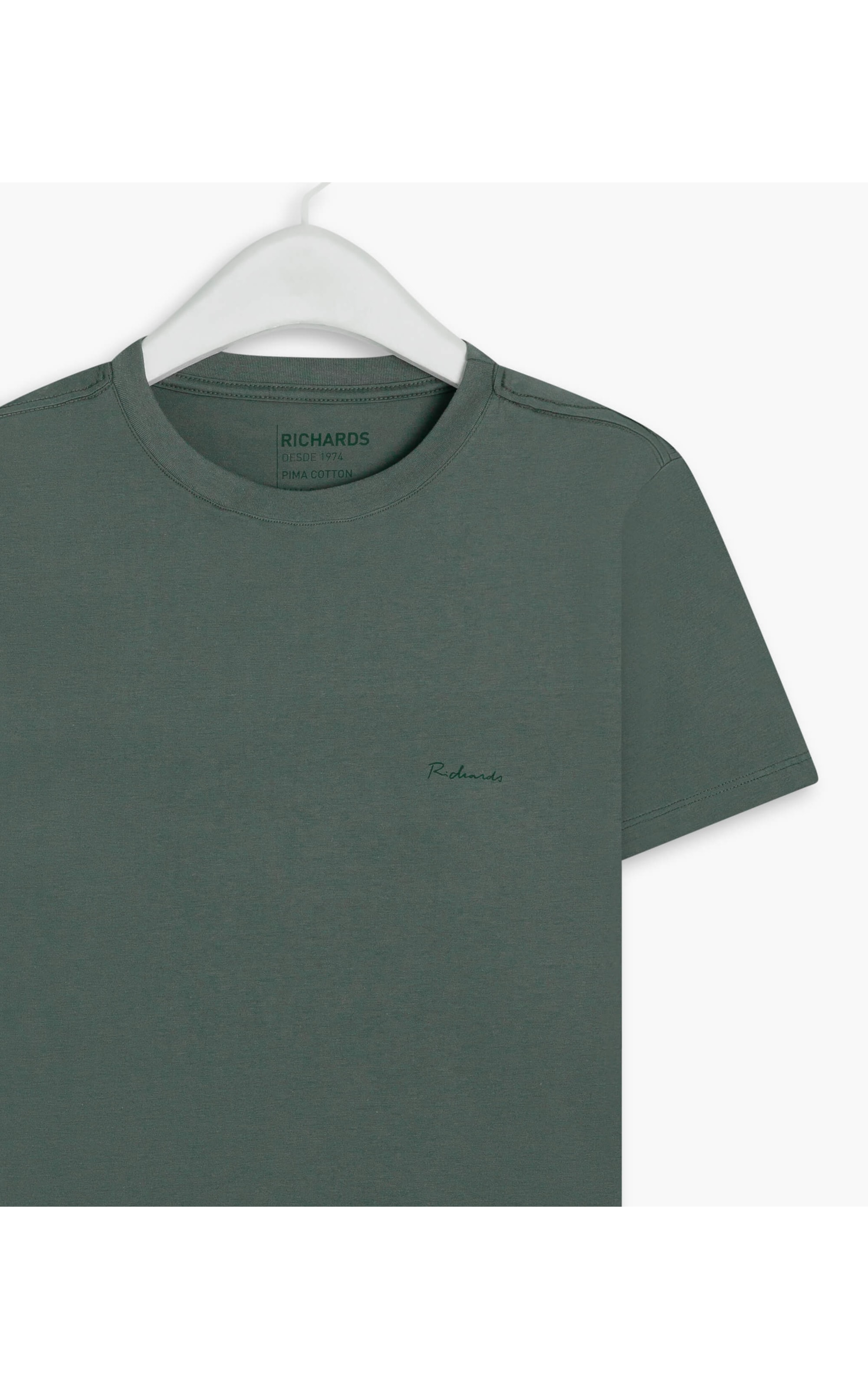 T-Shirt Pima Basic Mc Verde Escuro