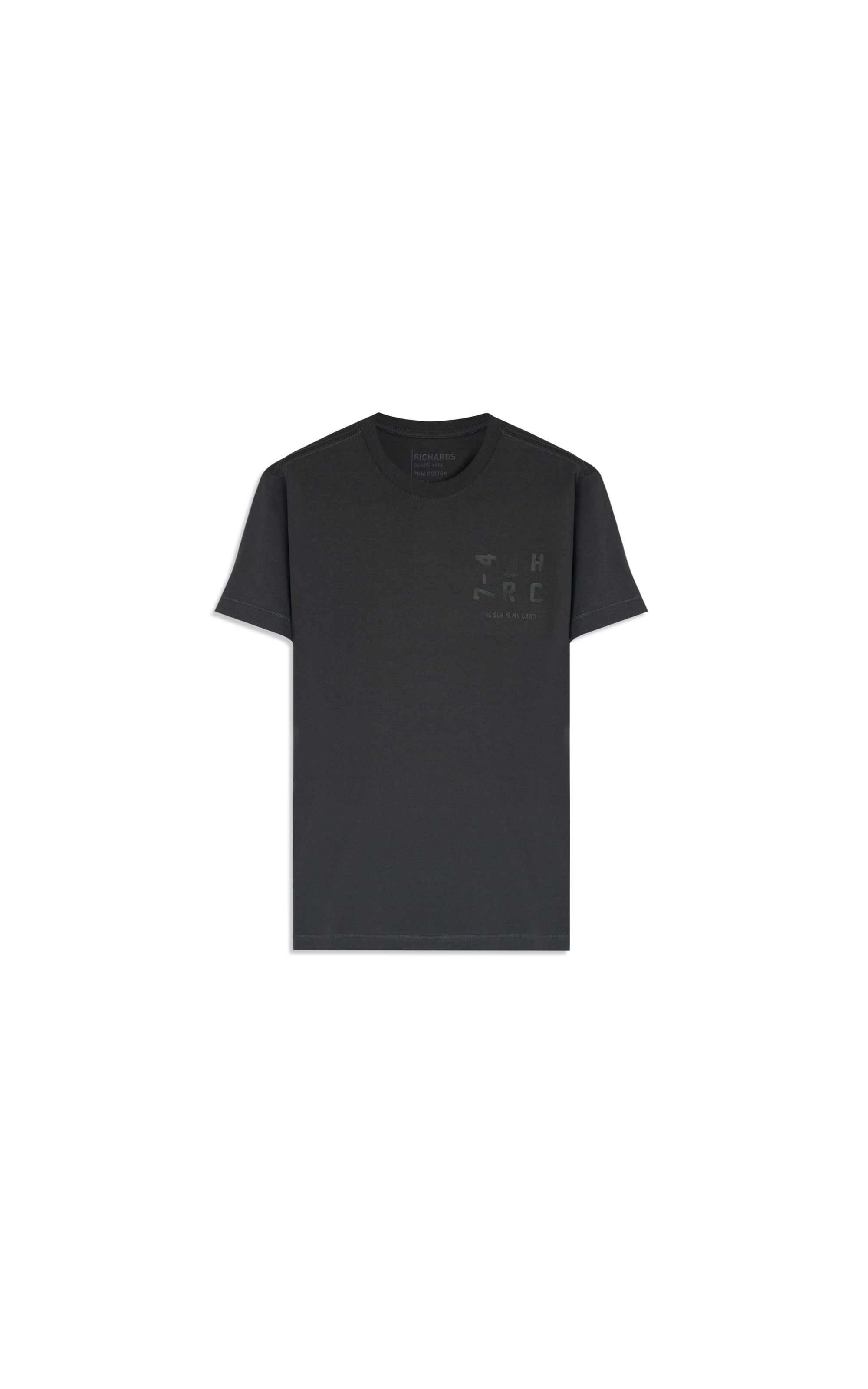T-Shirt Pima Estampa Vela Verde Militar