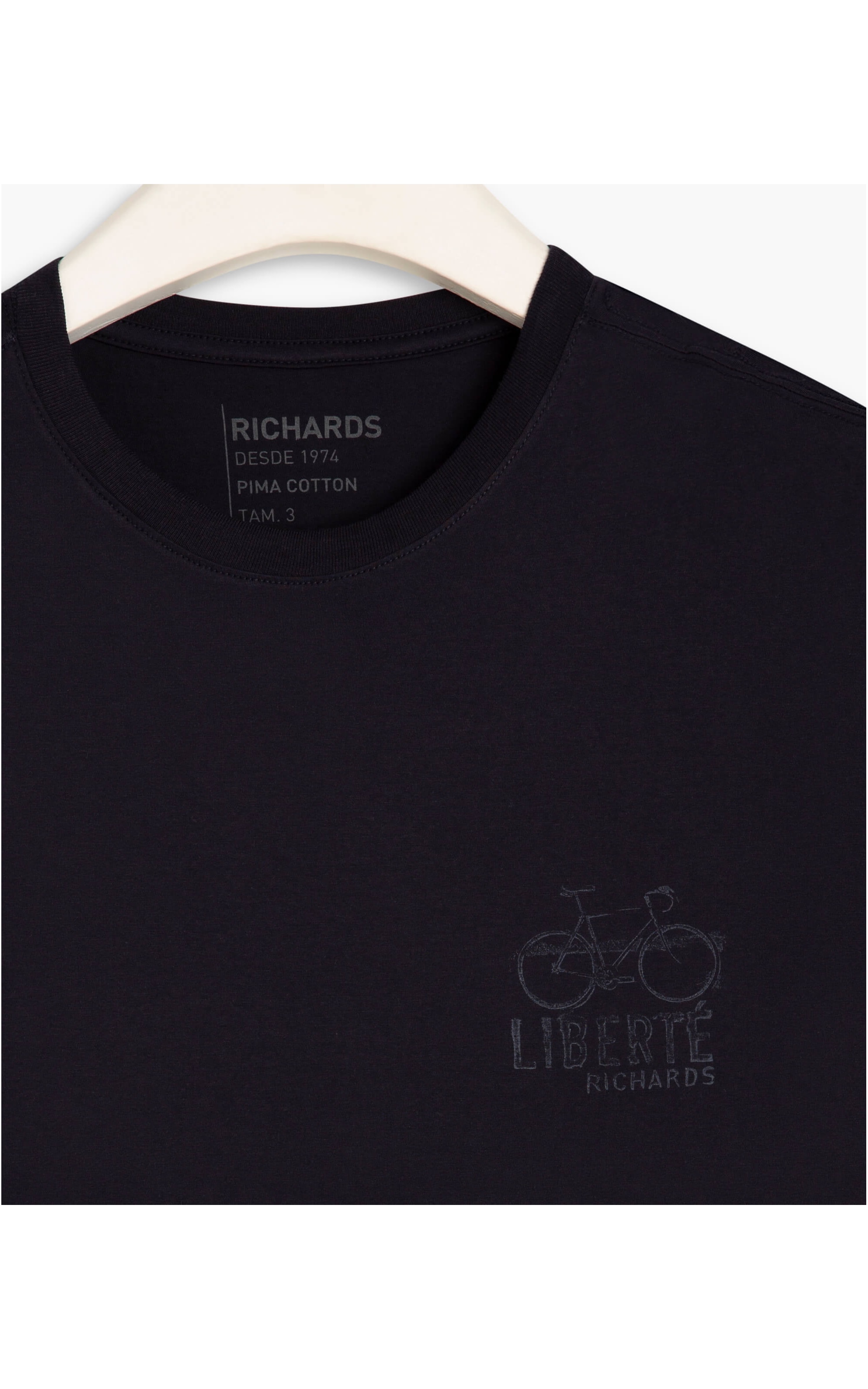 T-Shirt Pima Liberte Mc Dark Navy